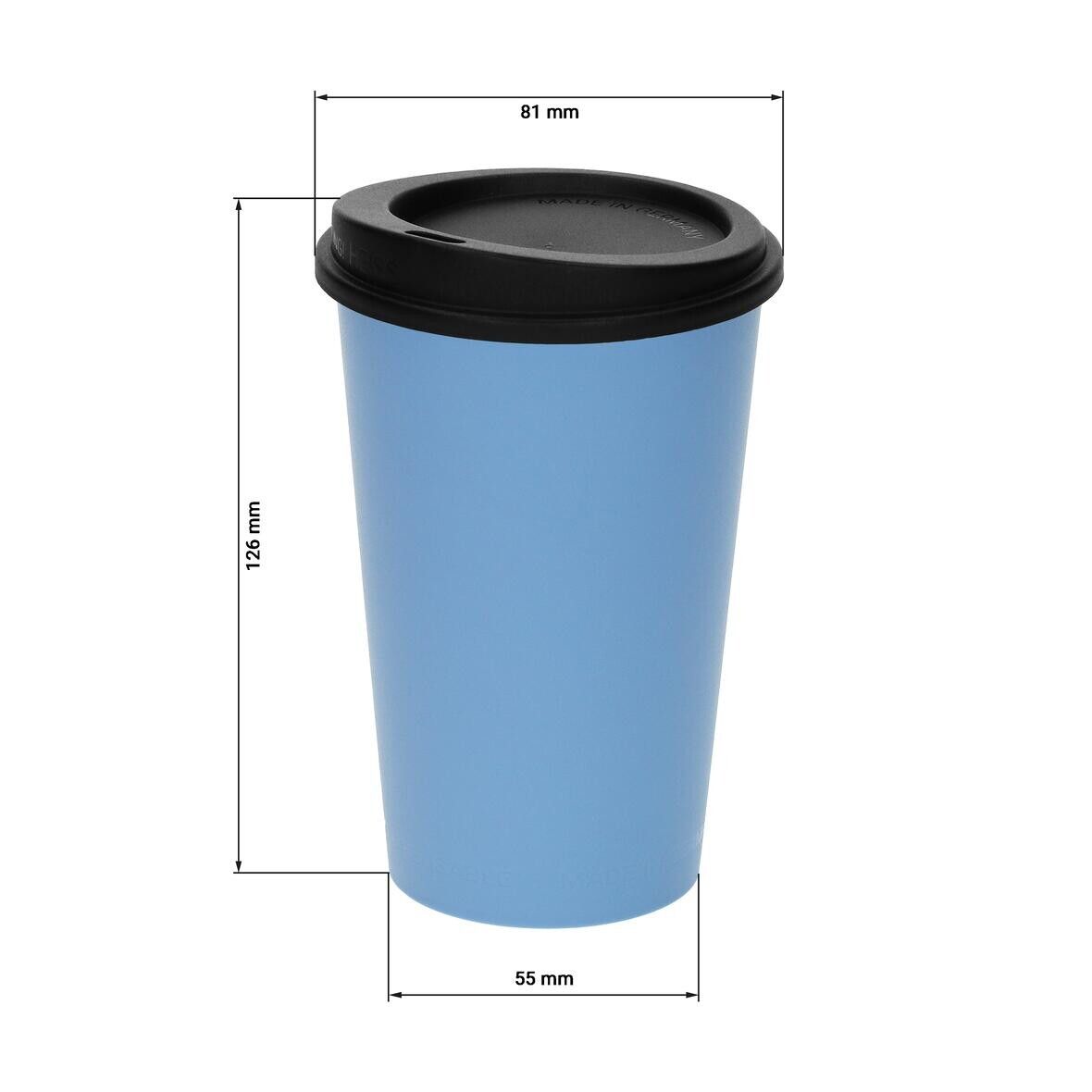 Kaffeebecher ToGo, 0,3 l - geselliges grün - schwarz-523