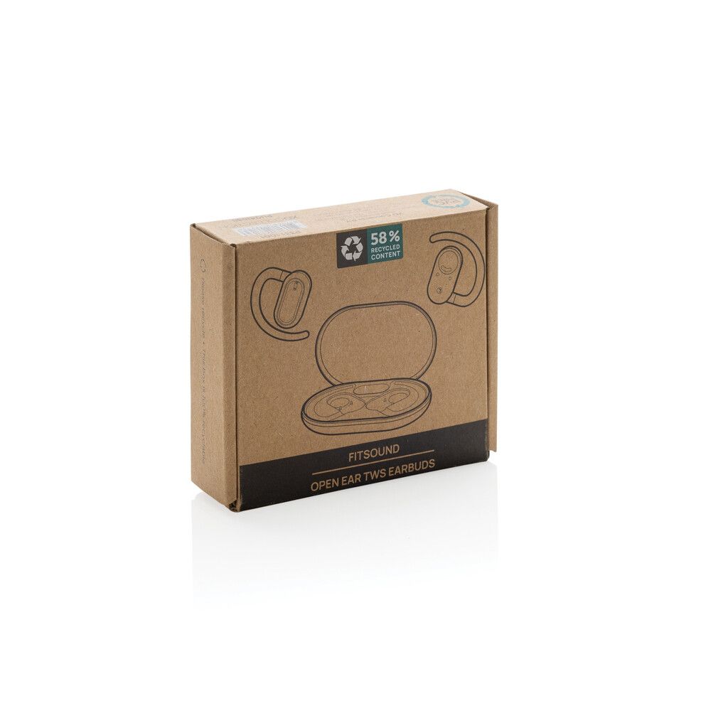 Fitsound TWS-Ohrhörer aus RCS recyceltem Kunststoff - schwarz-638