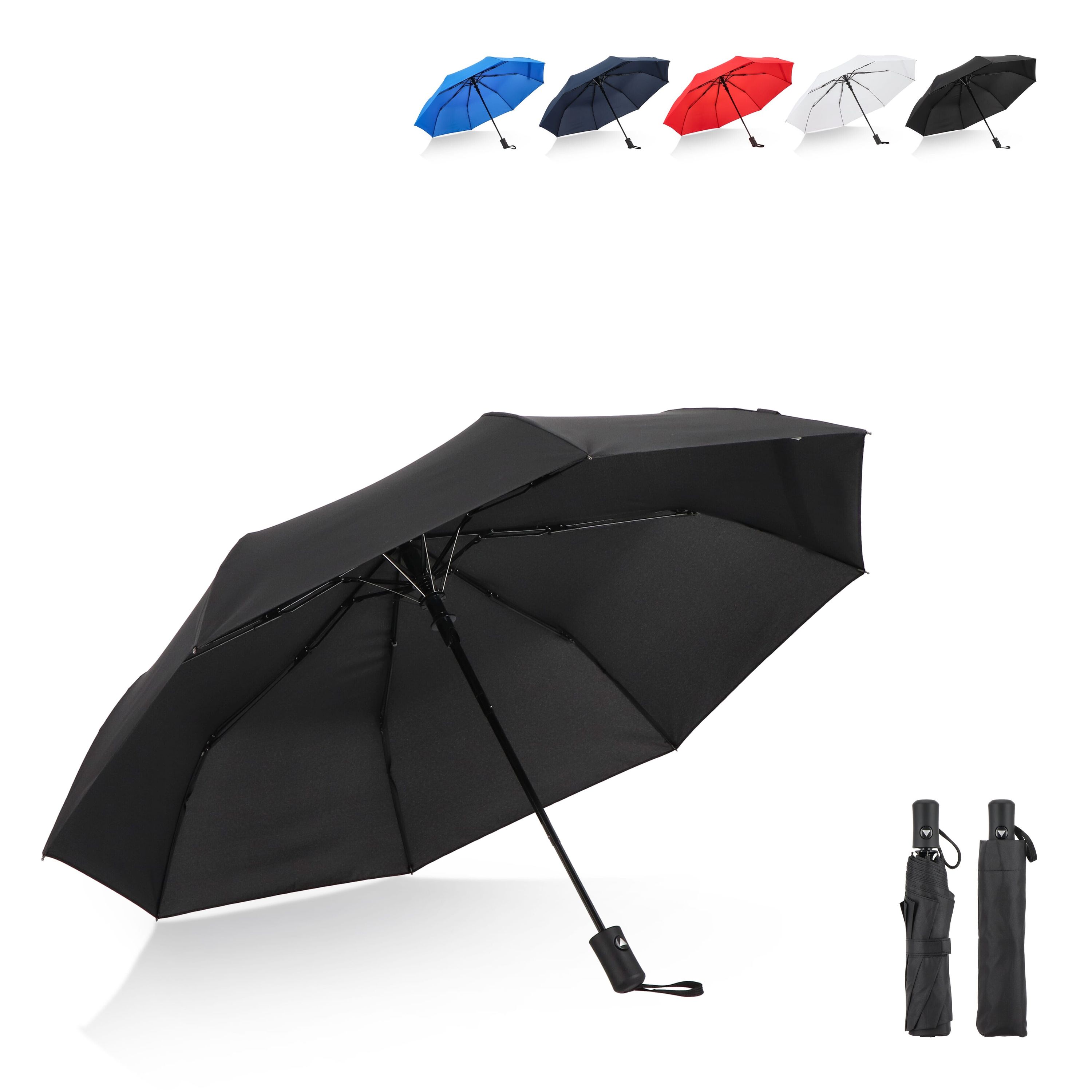 Daintree 190T Pongee 21.5 Faltbarer windproof Regenschirm Auto open - dunkelblau-97