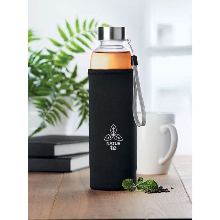 Einwandige Trinkflasche 500 ml UTAH TEA - schwarz-573