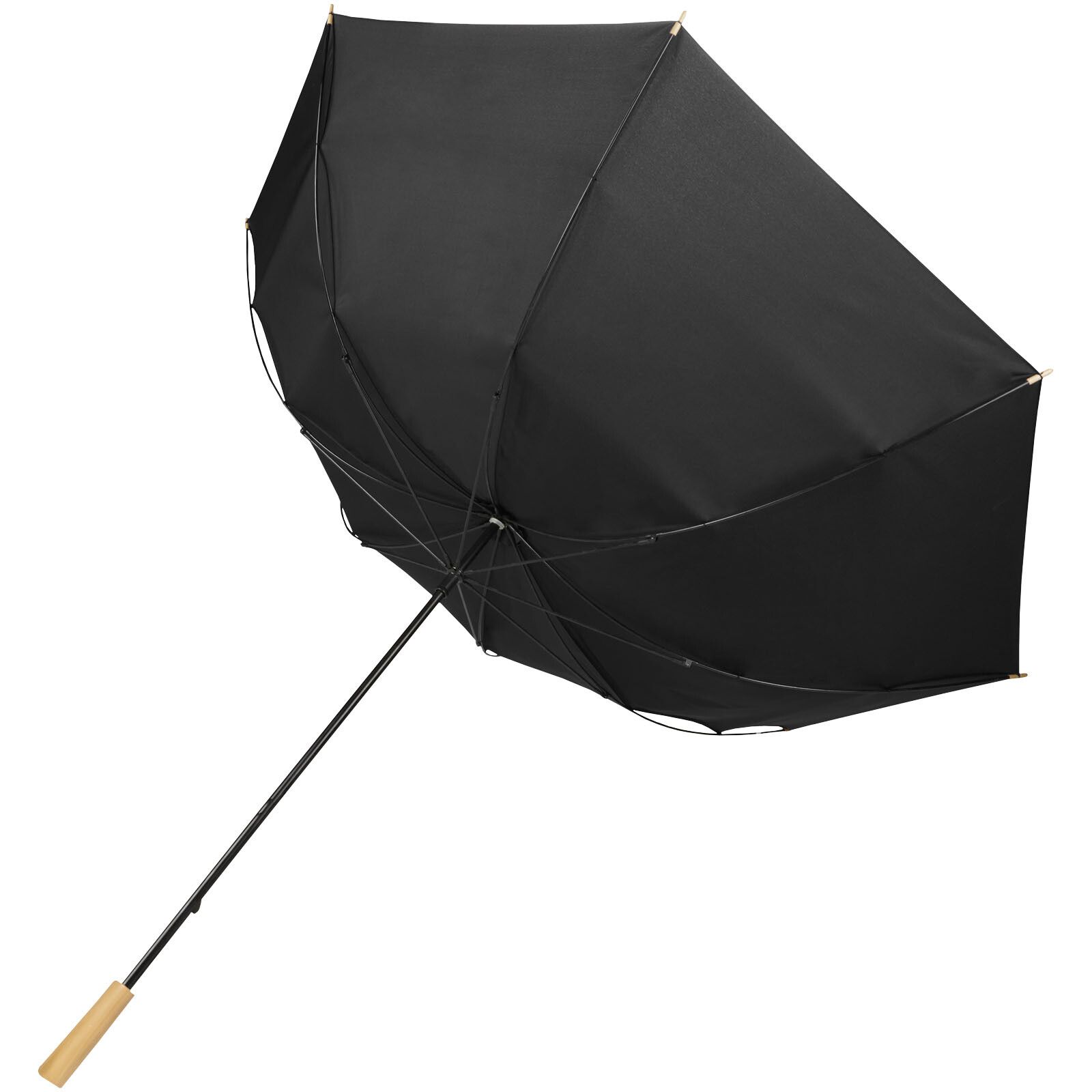 Romee 30'' windbeständiger Golfschirm aus recyceltem PET - schwarz-735
