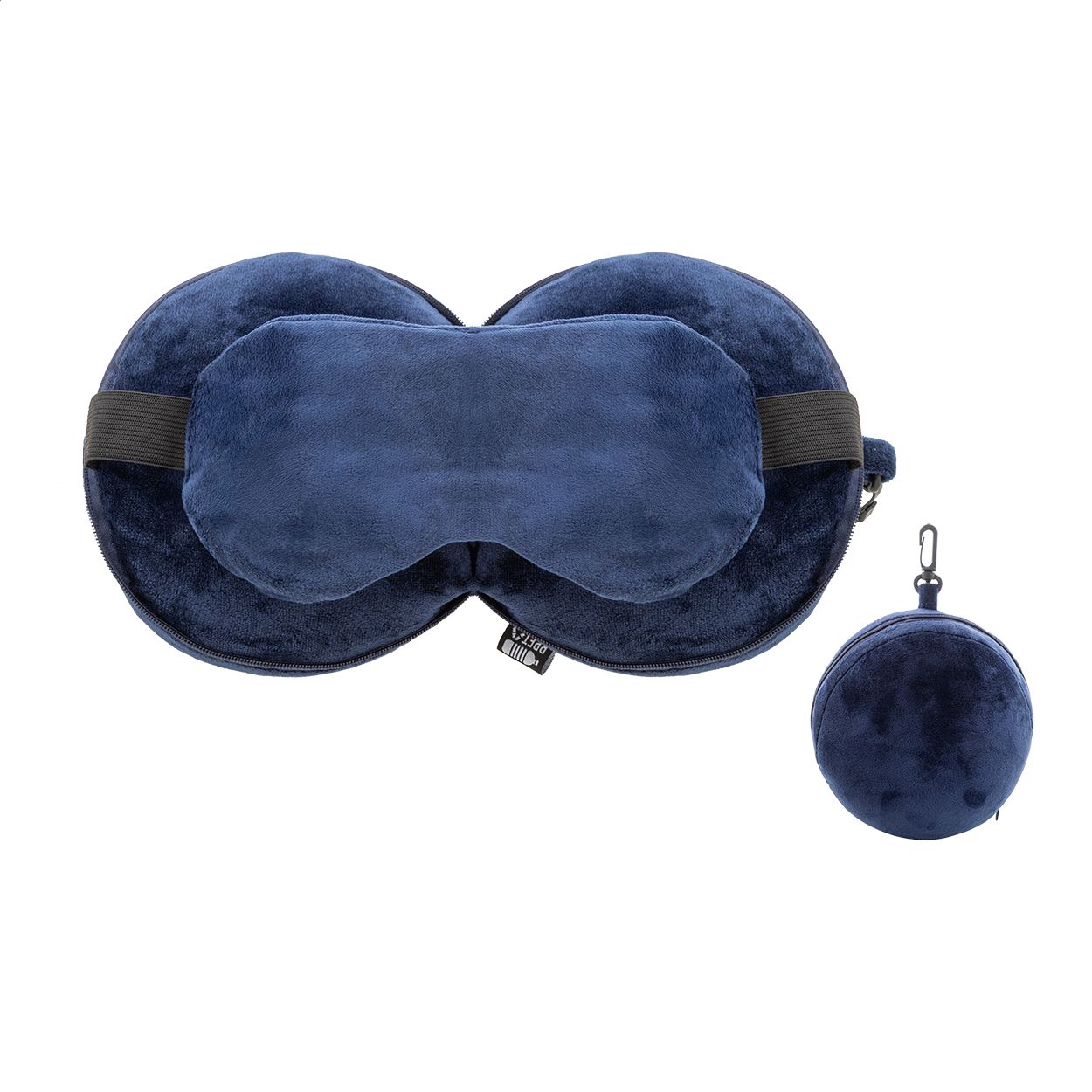 Dreamfly Reisekissen RPET - dunkelblau-50