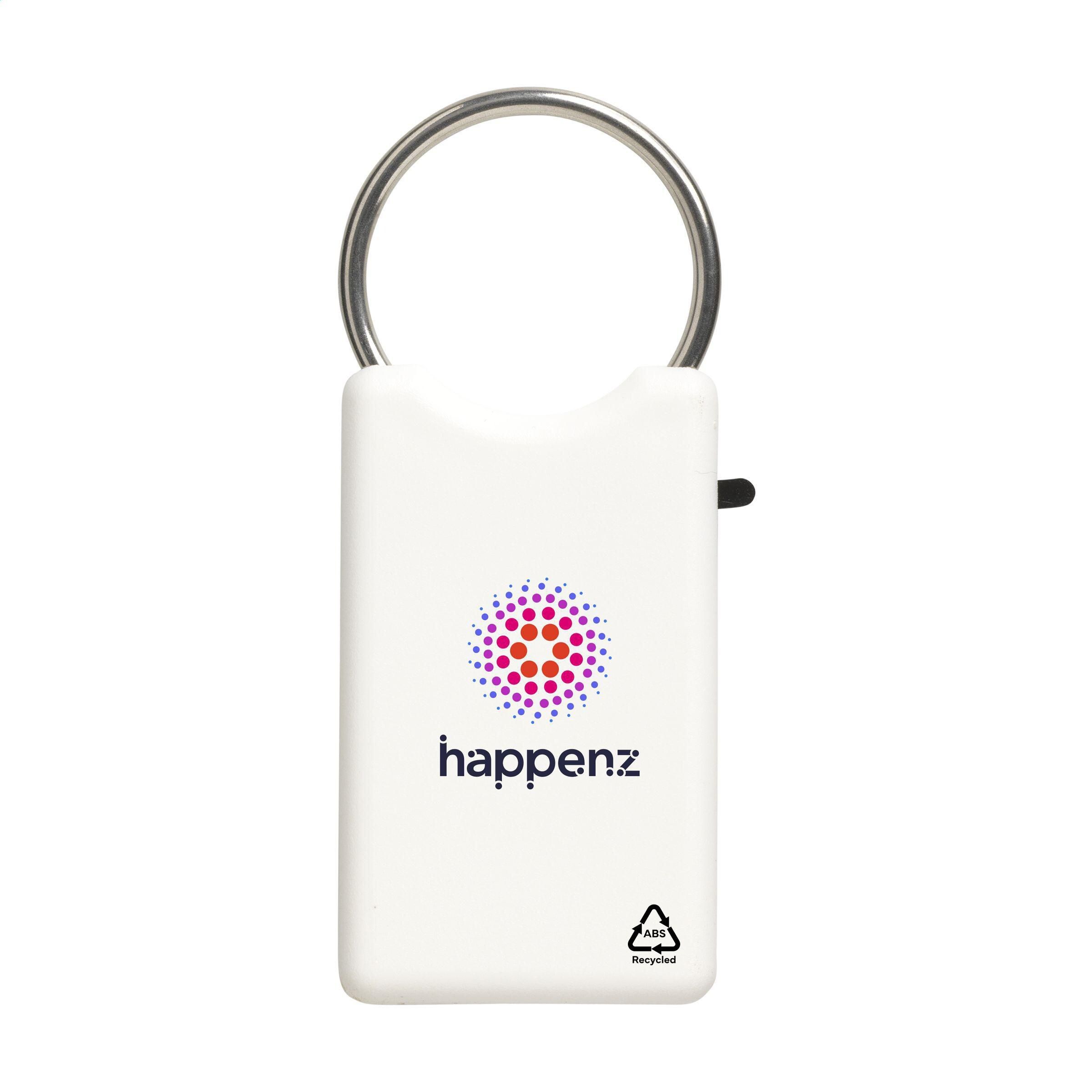 Safe GRS Recycled Key Ring Schlüsselanhänger - weiß-541