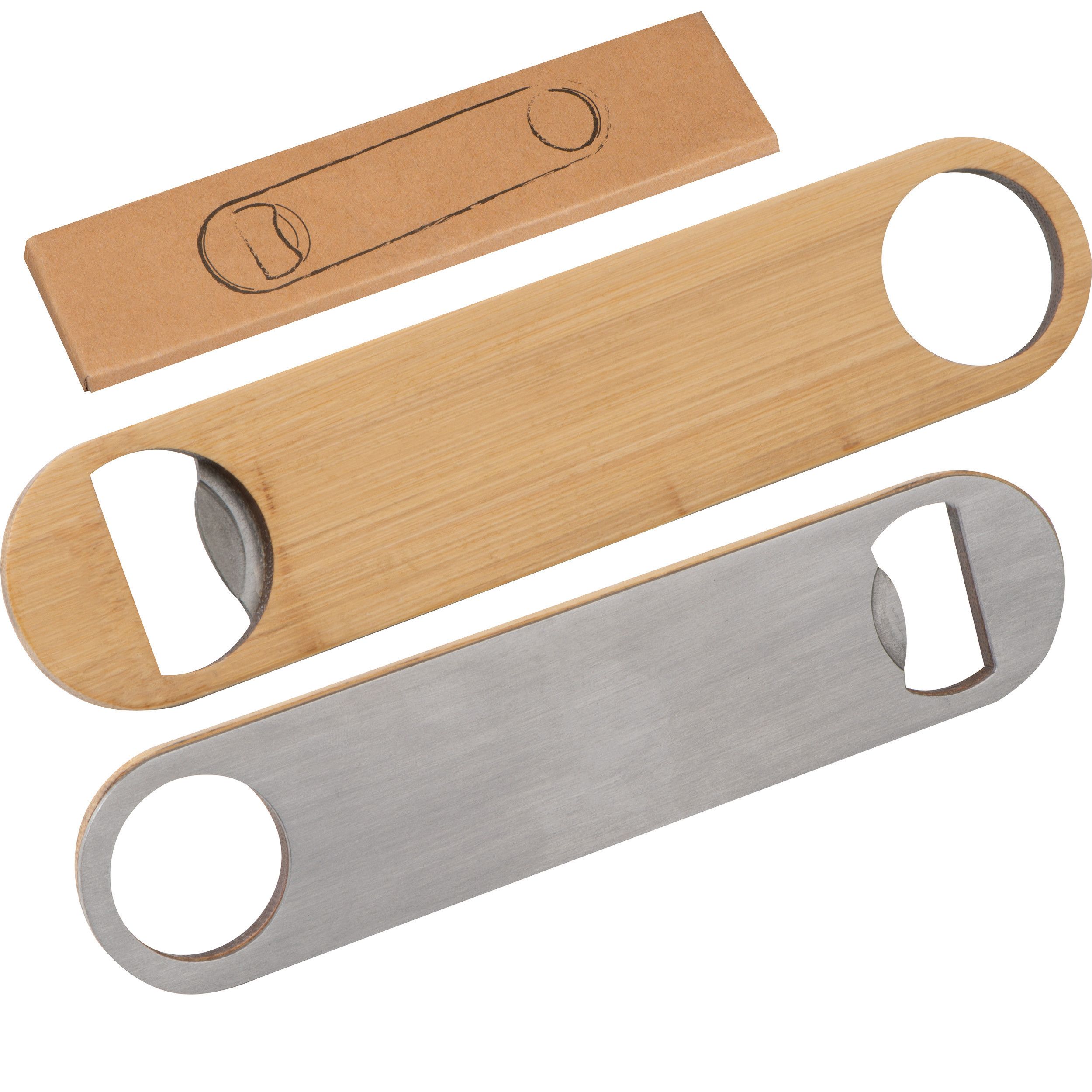 Flaschenöffner aus Bambus - beige-472