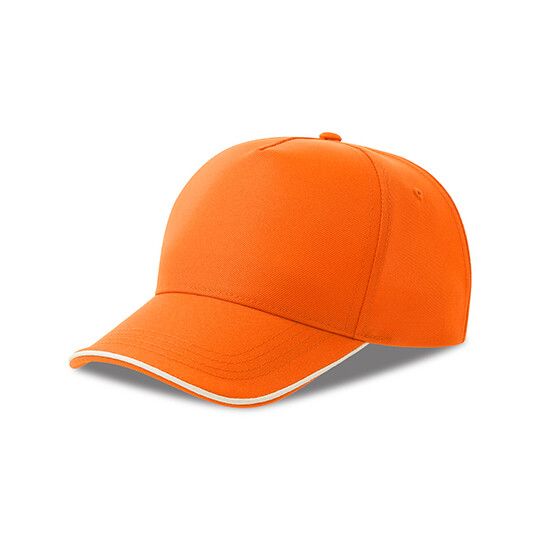 Recy Five Piping Cap - orange - white-650
