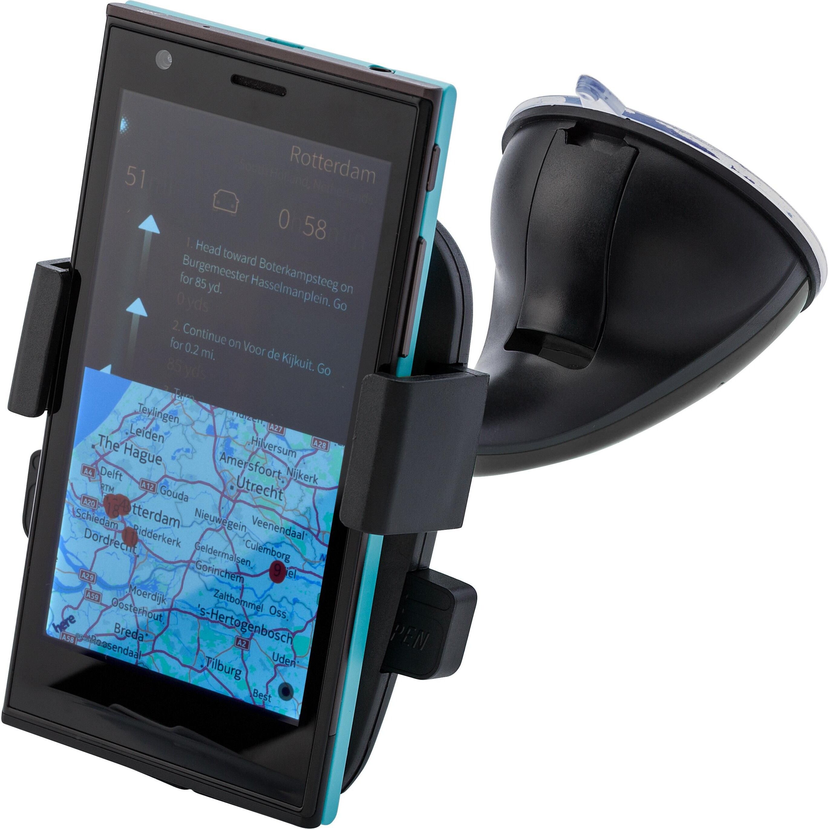 Telefonhalter aus Kunststoff Laurine - schwarz-699