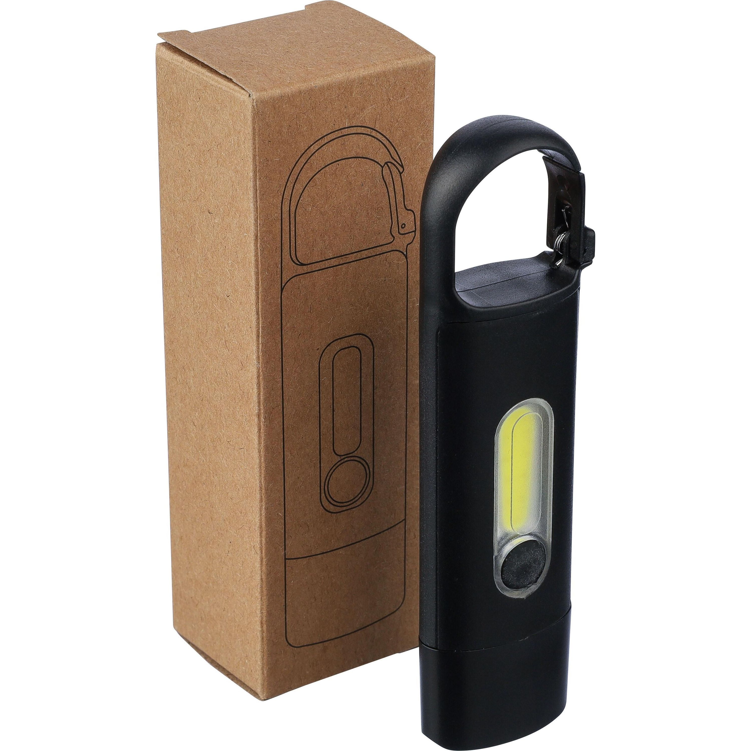 Recycelte ABS Mini-Taschenlampe Zai - schwarz-717