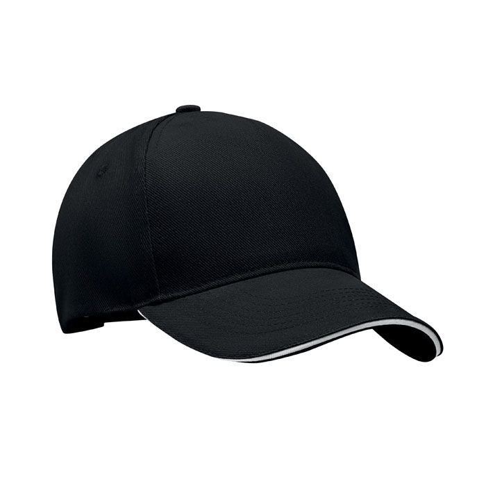 Baseball Kappe 5 Panels LONG BEACH SINGA - weiß - schwarz-296
