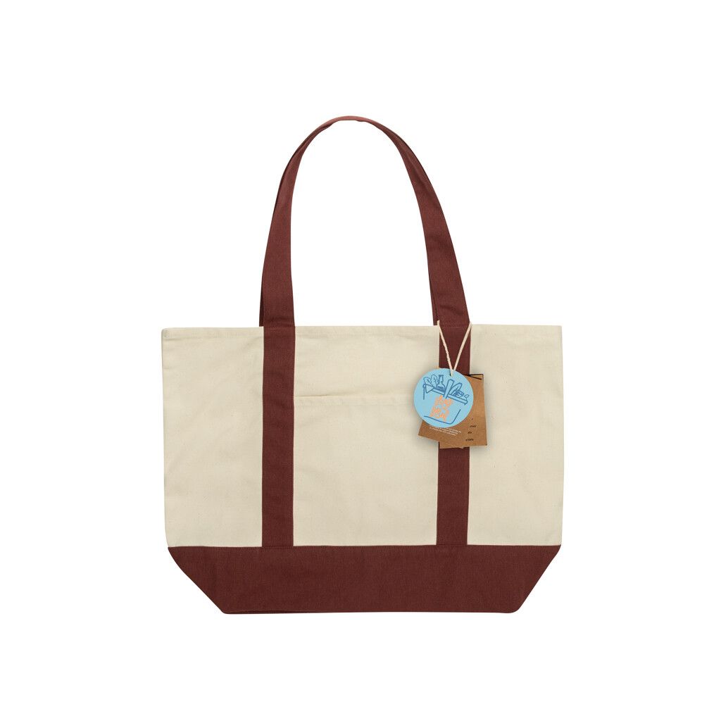 SHOP LOCAL AWARE™ Tasche aus recycelter Baumwolle, 350g/m² - burgunderrot-630