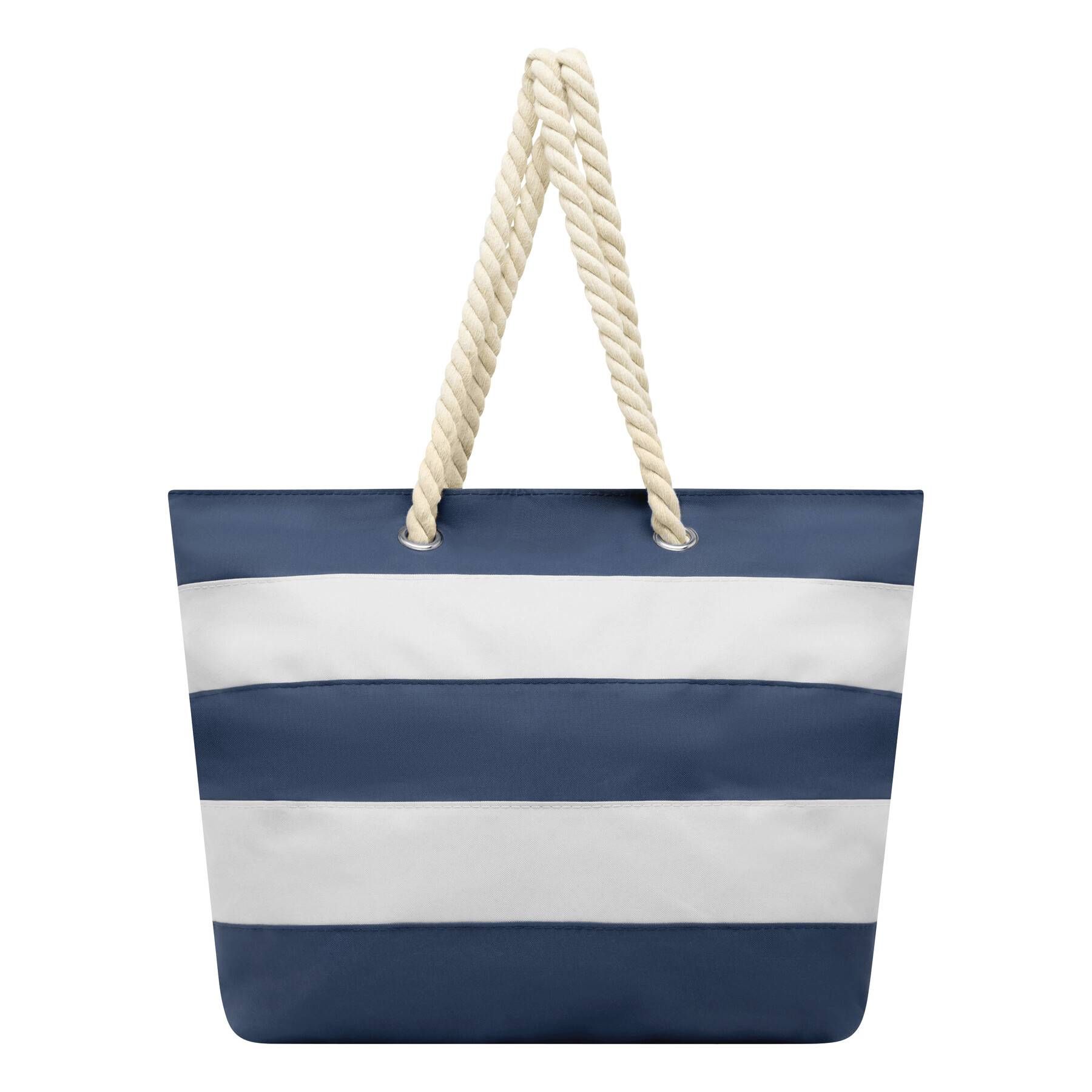 Strandtasche SYLT - blau - weiß-117