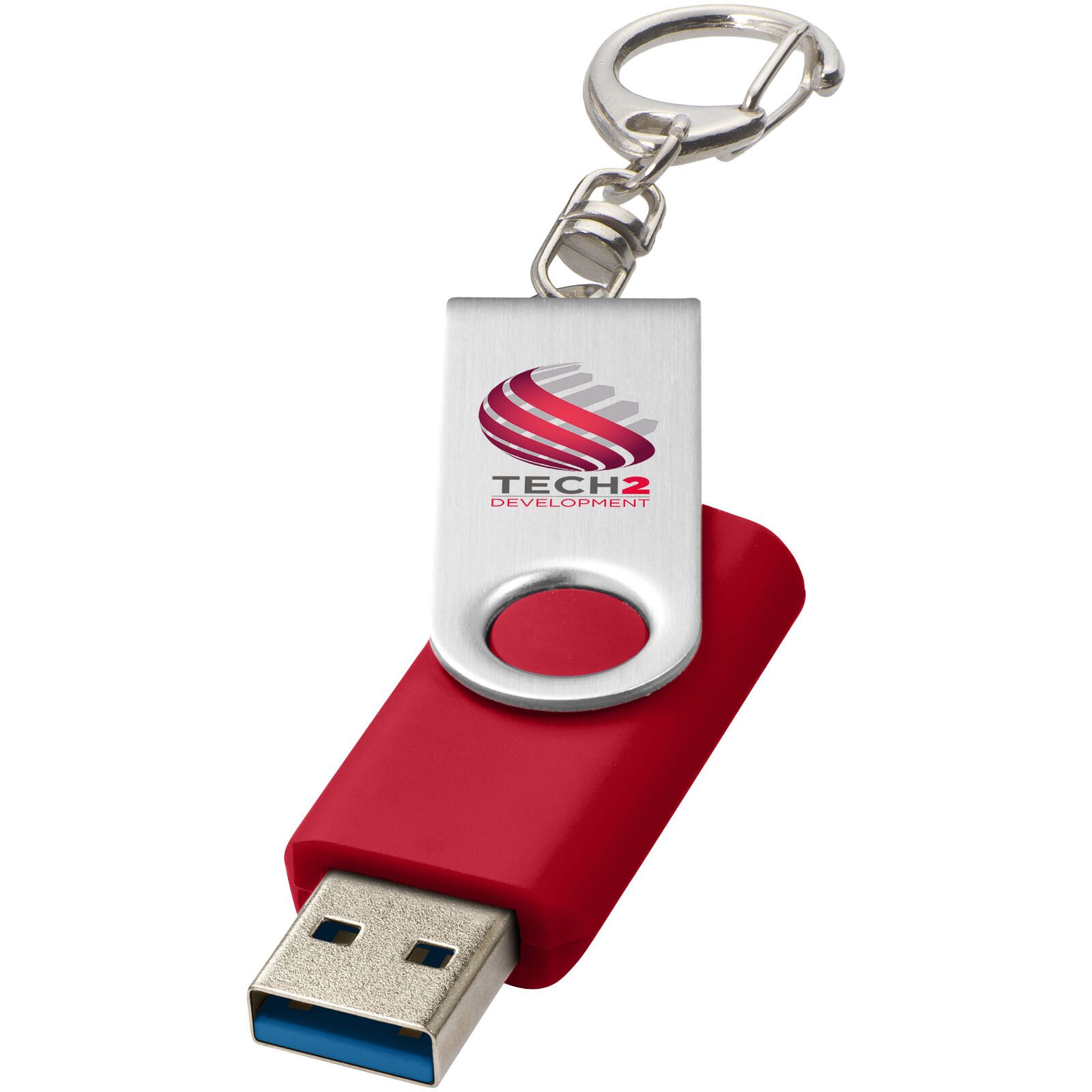 Twister USB-Stick 3.0 mit Schlüsselanhänger - rot - 16 GB-804