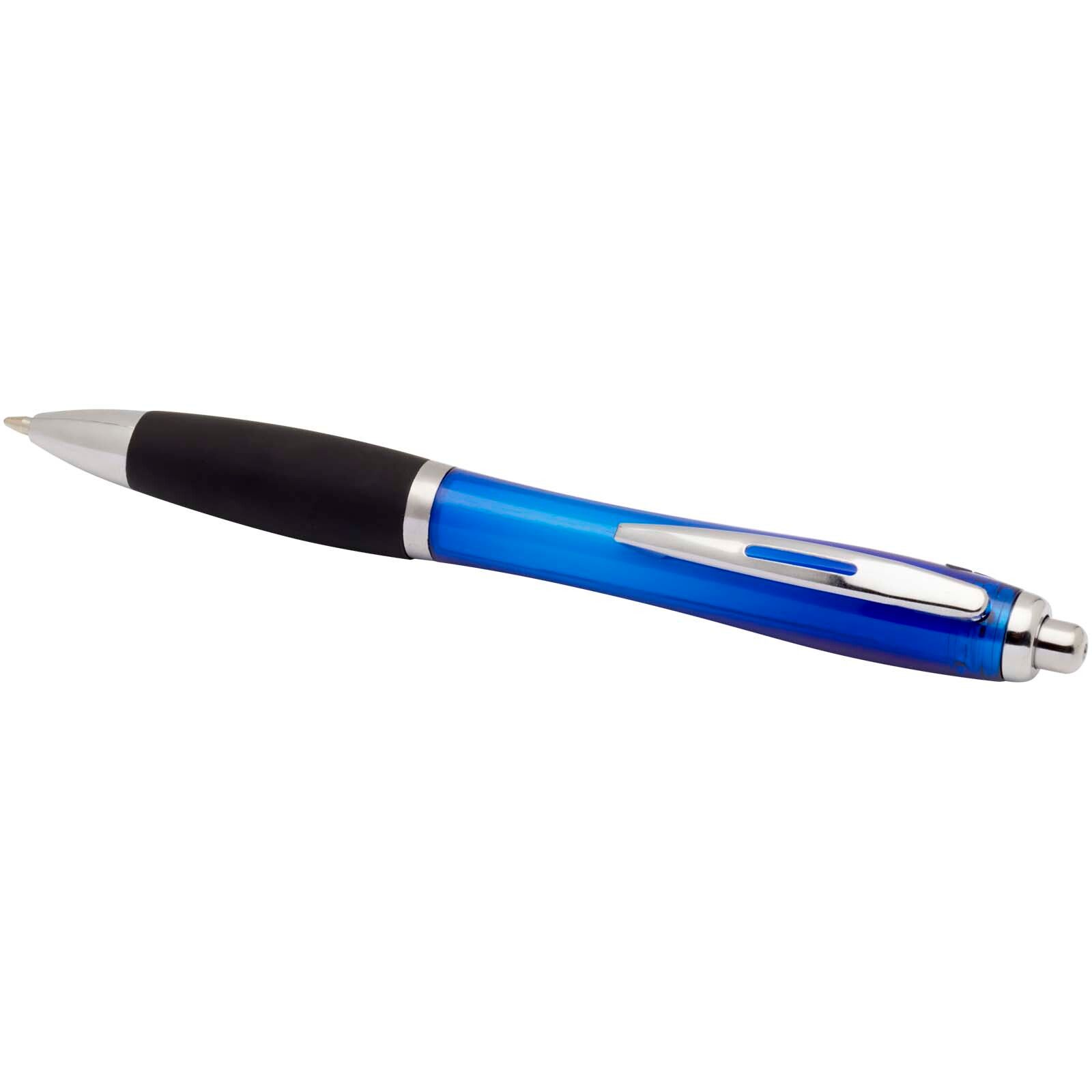 Nash RCS Kugelschreiber aus recyceltem Kunststoff mit farbigem Schaft und schwarzem Griff (schwarze Tinte) - royalblau-196