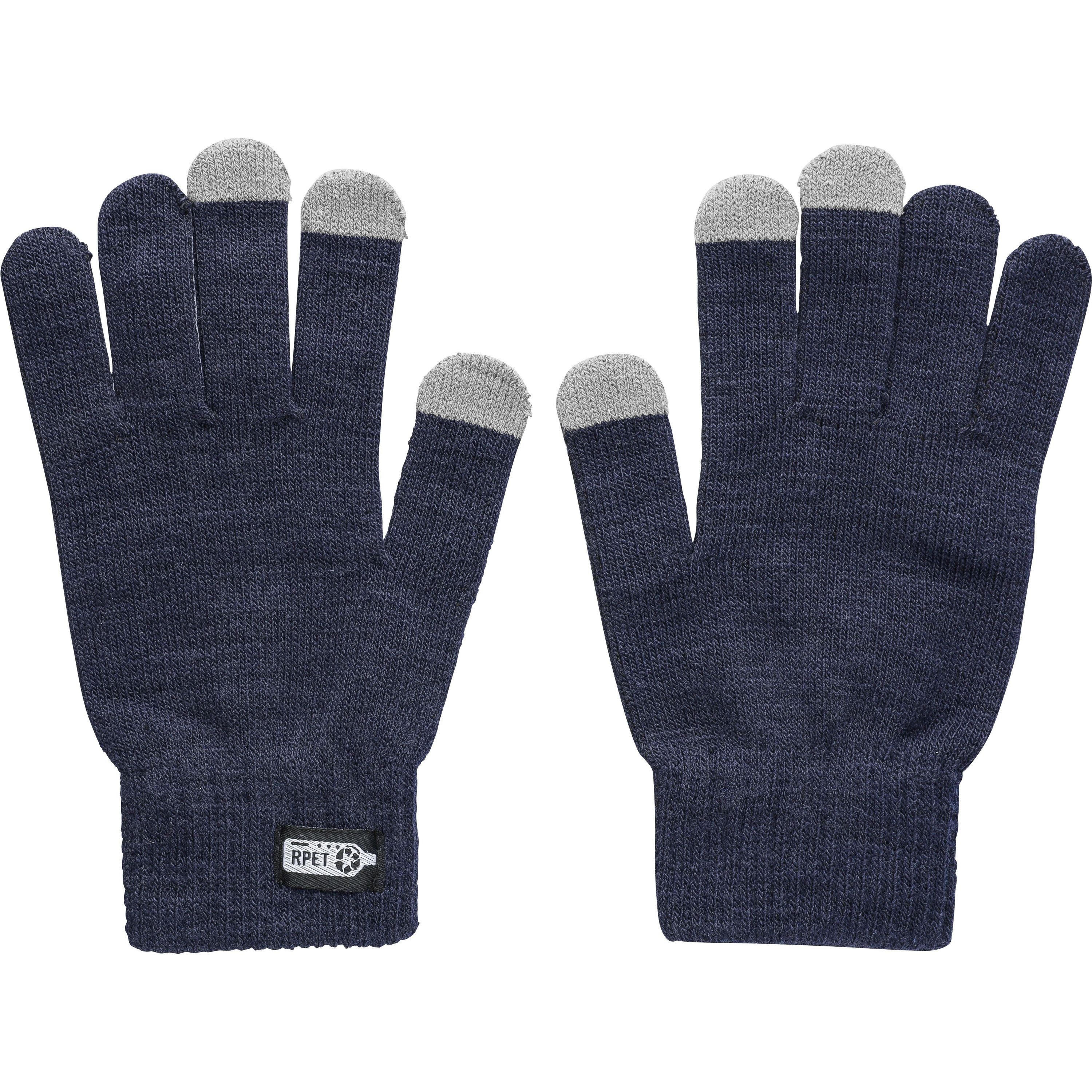 Handschuhe aus recyceltem Acryl Elena - schwarz-913