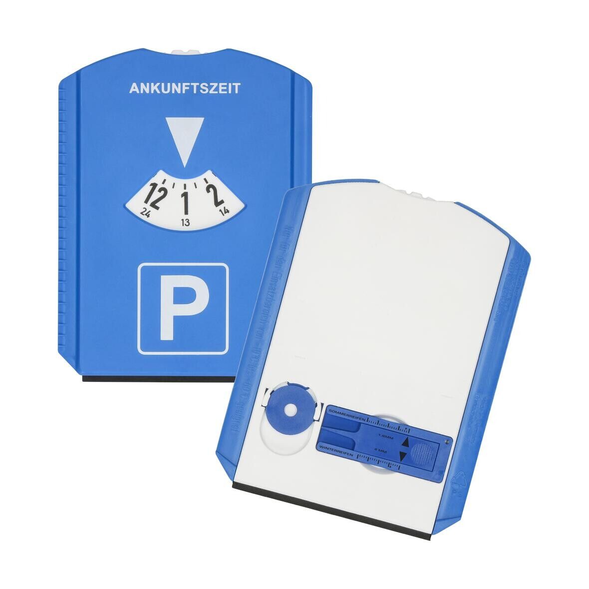 Parkscheibe Profi - blau - weiß - blau-346
