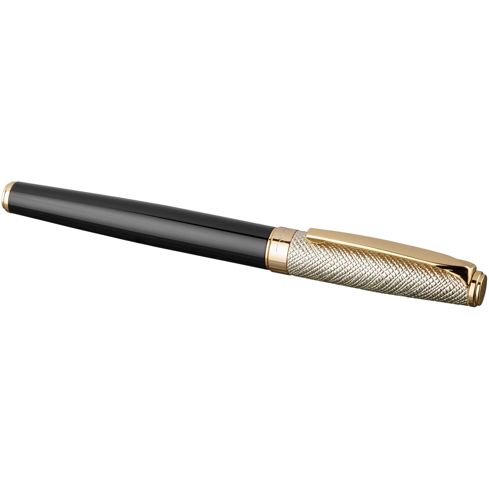 Doré Kugelschreiber (schwarze Mine) - schwarz -  gold-834