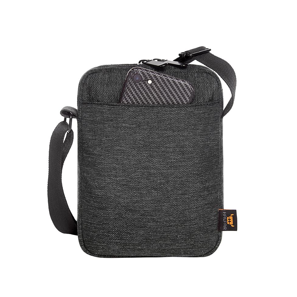 CrossBag FRAME - schwarz-grau meliert-448