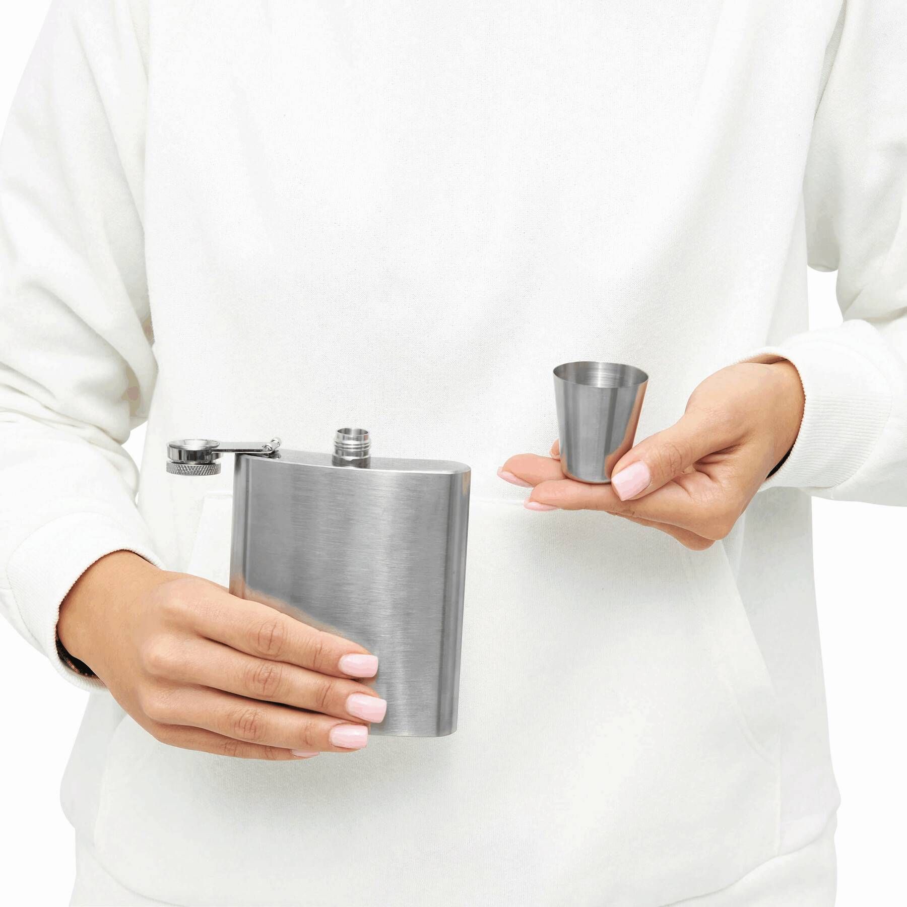 Doppelwandiges Gläser-Set DRINK LINK S - schwarz - silber-236