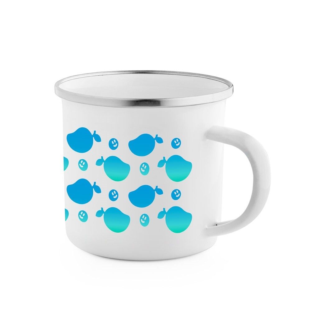 GOTZE SUB Tasse (350 ml) aus Emaille geeignet für Sublimation - weiß-130