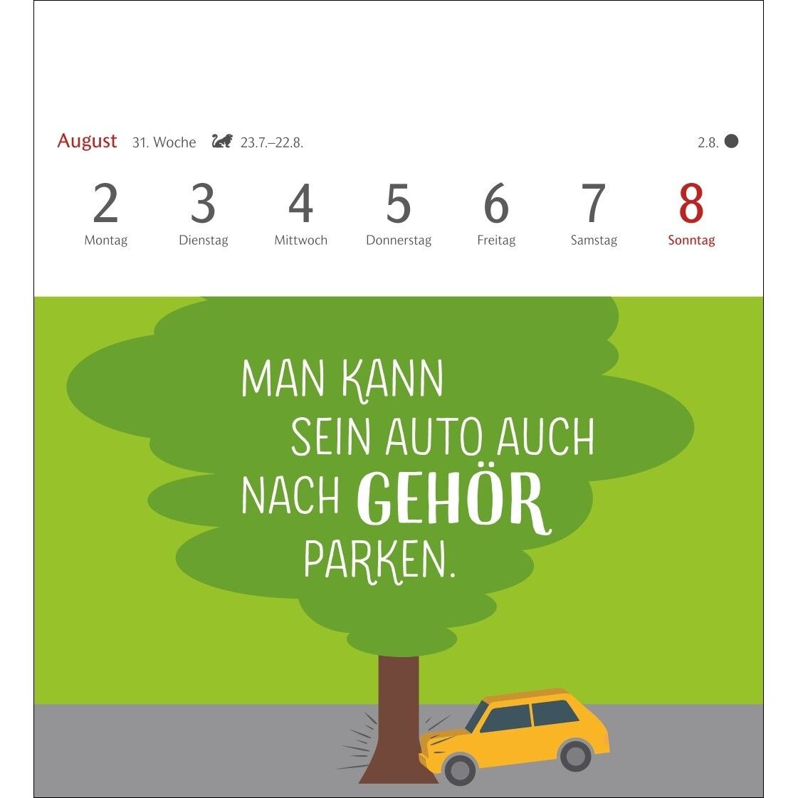Der fette Vogel bricht den Ast Postkartenkalender-931