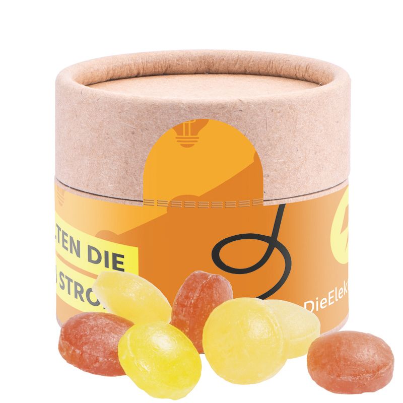 Papierdose Eco Mini, Mini Bonbons Fruchtmix-630