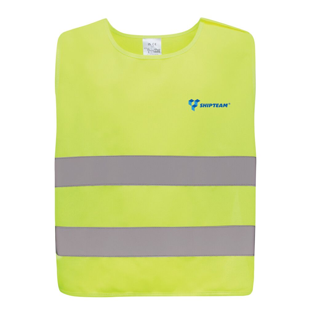 Sicherheitsweste aus GRS recyceltem PET 7-12 Jahre - gelb-140