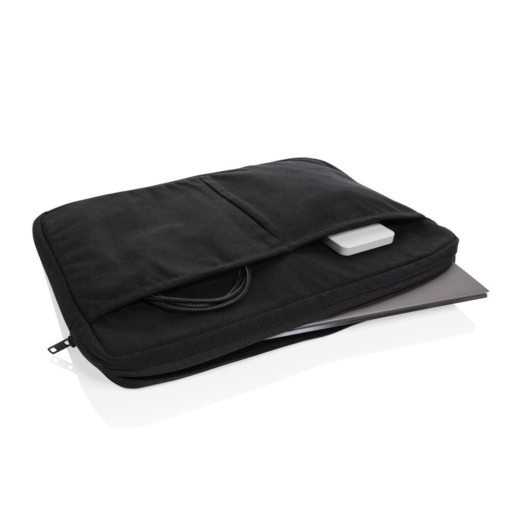 Laluka AWARE™ 15,6" Laptoptasche aus recycelter Baumwolle - schwarz-445