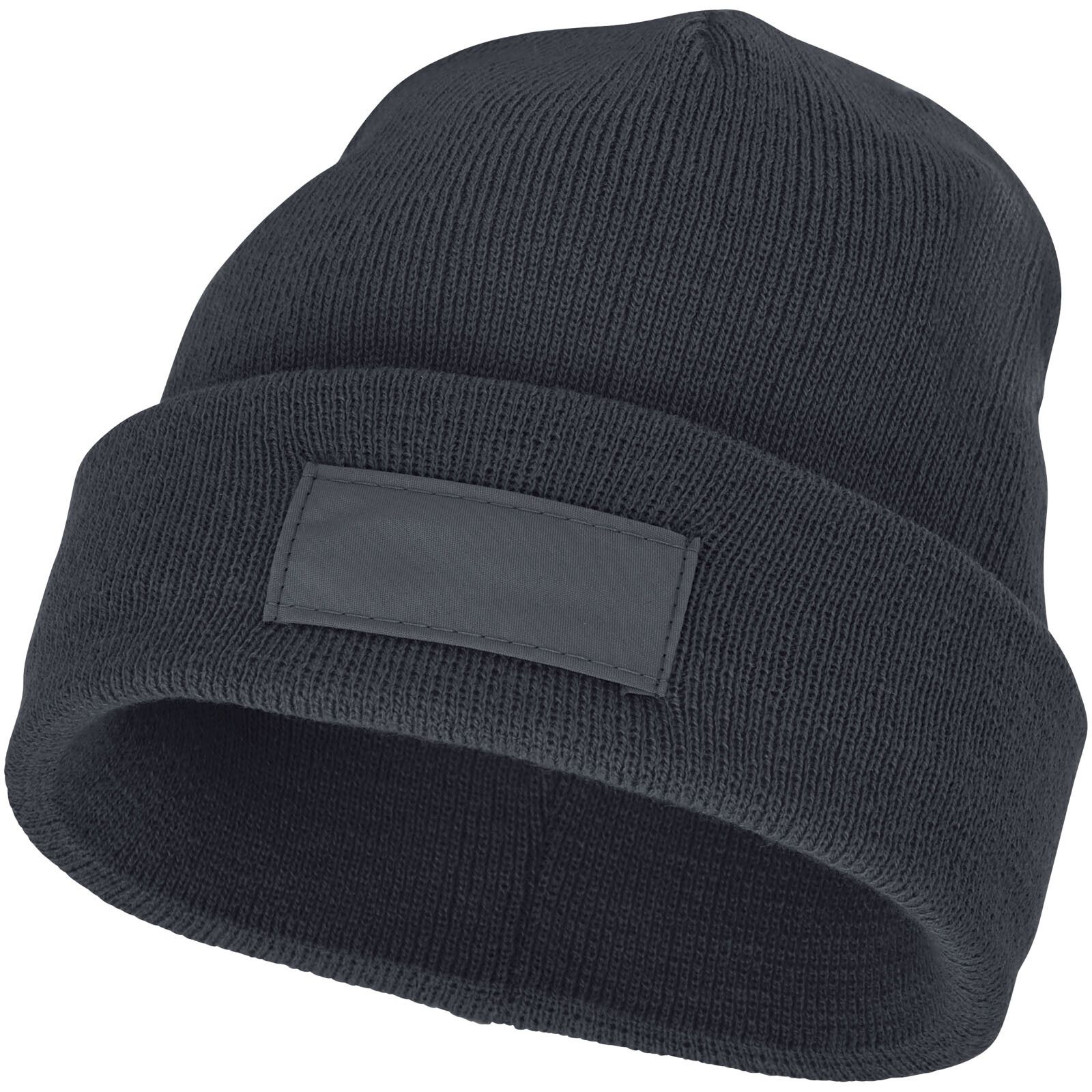 Boreas Mütze mit Aufnäher - storm grey - 0-223