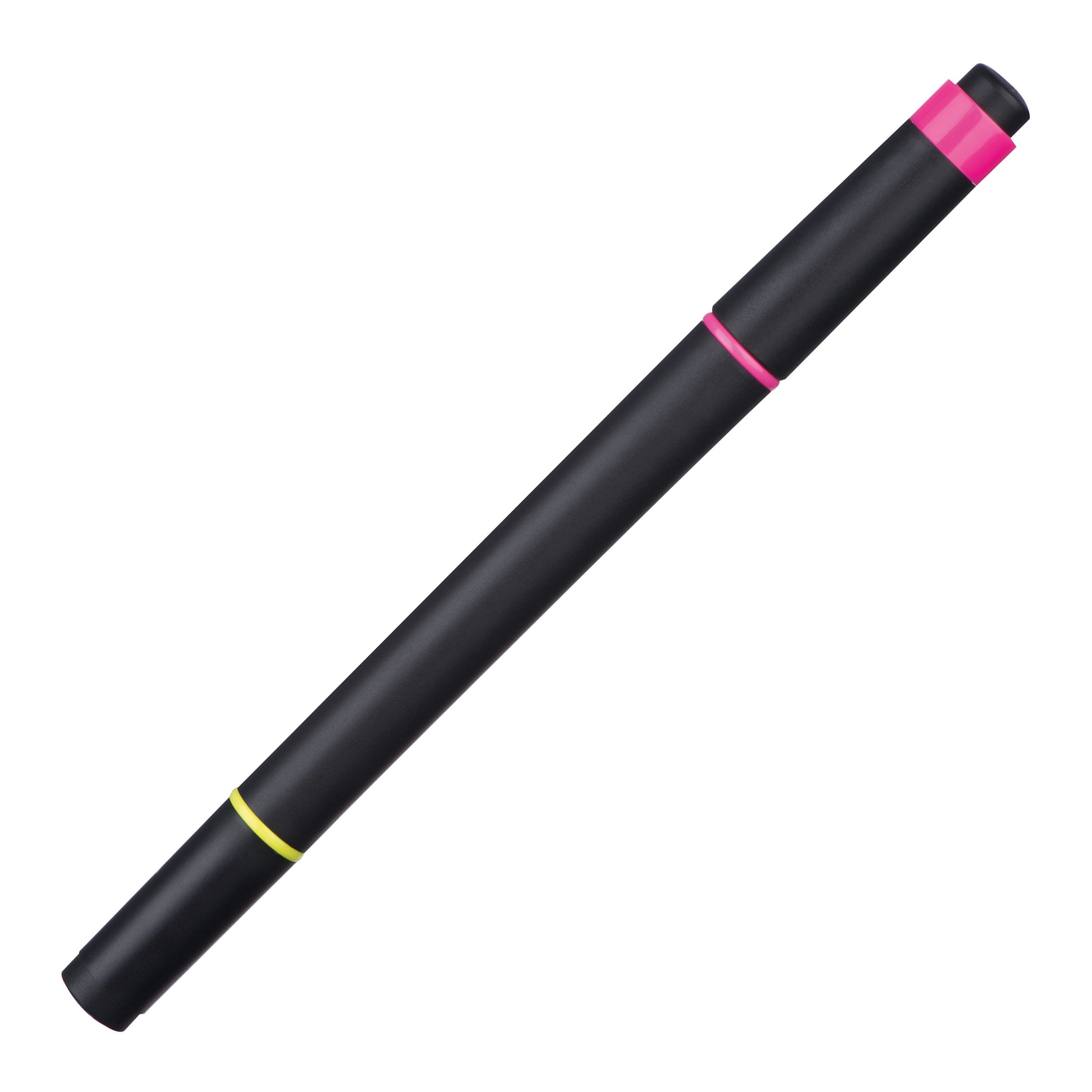 Textmarker mit zwei Markern  - schwarz-450