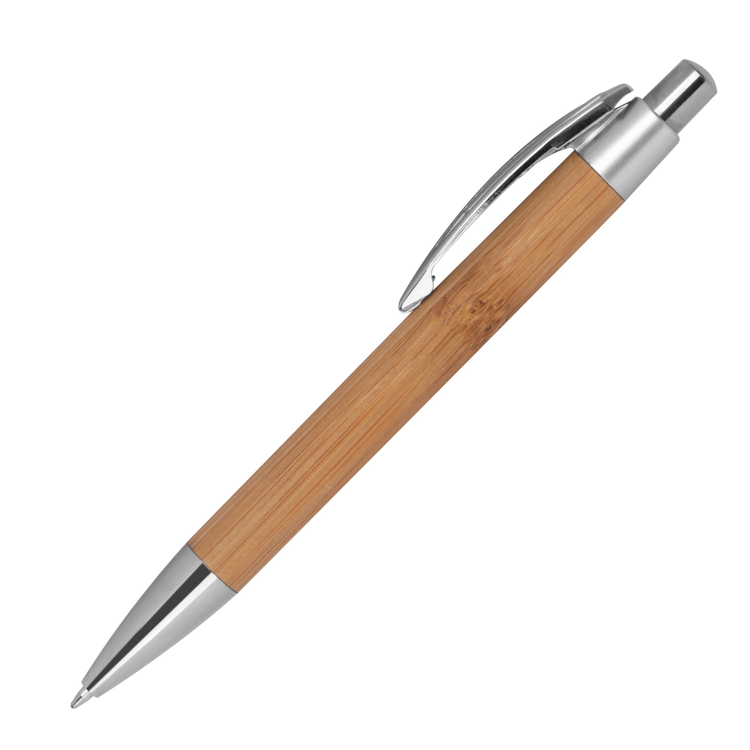 Kugelschreiber Bambus mit spitzem Clip - beige-925