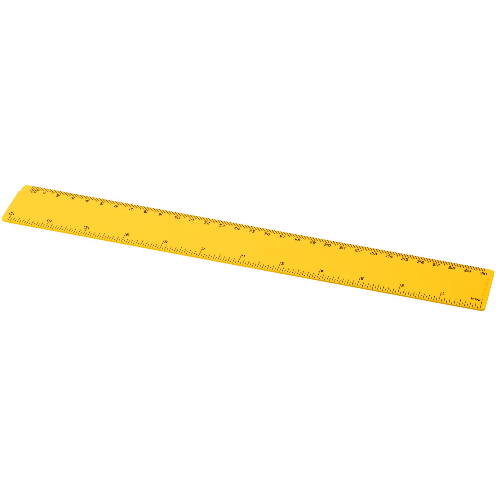 Refari 30 cm Lineal aus recyceltem Kunststoff - gelb-314
