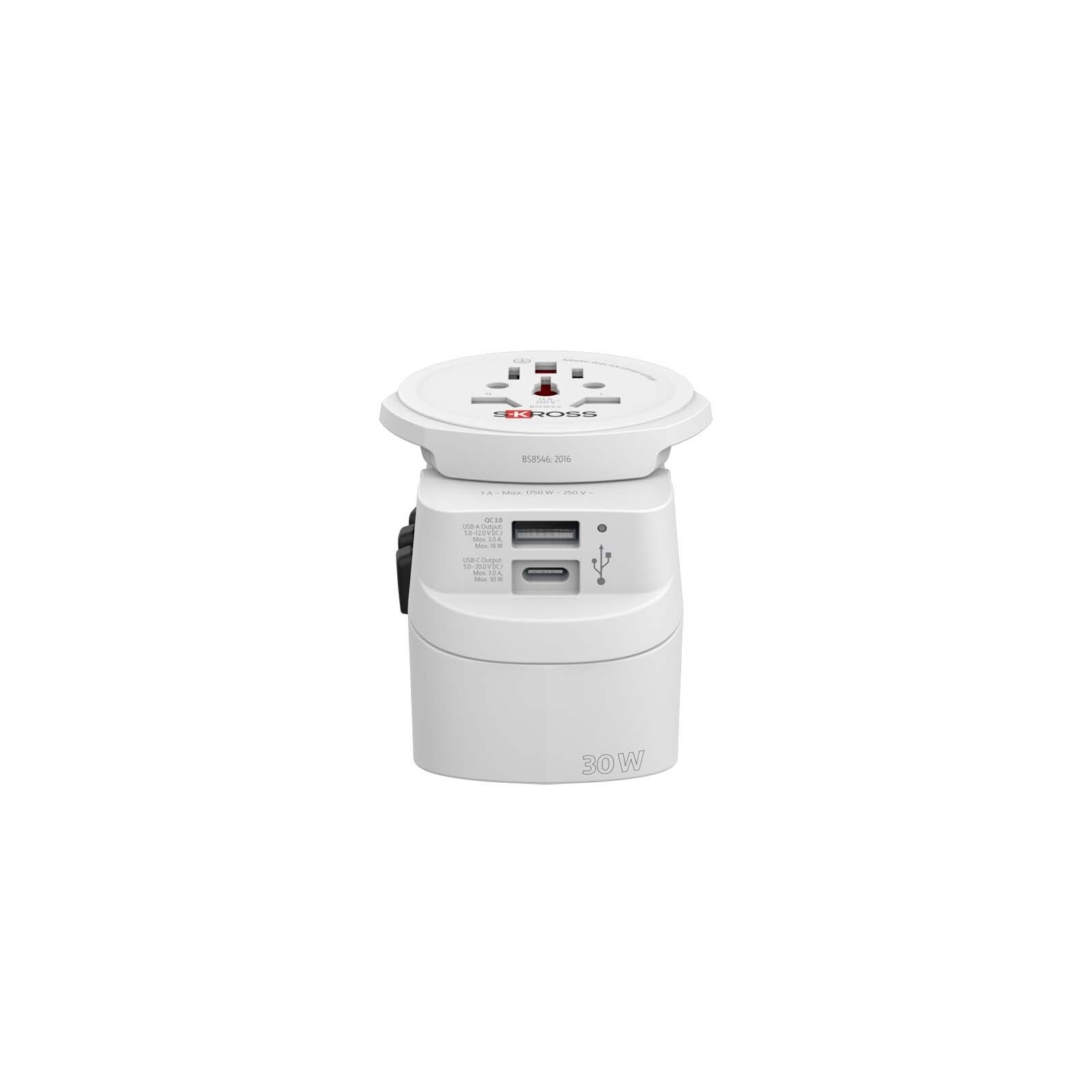 SKROSS PRO Light USB AC30PD Reiseadapter - weiss-556