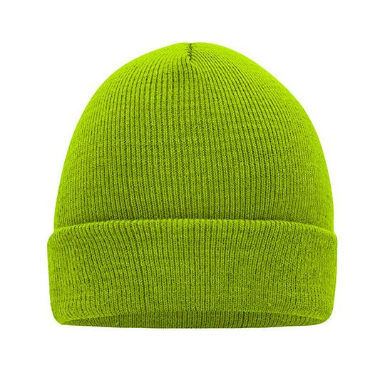 Knitted Cap - lime green-767