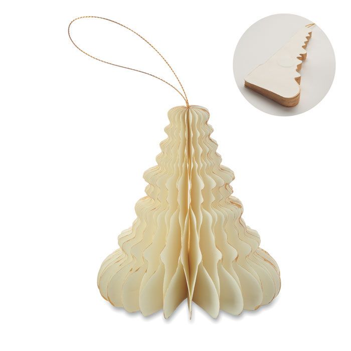 Weihnachtsschmuck aus Papier HARMOTREE - beige-267