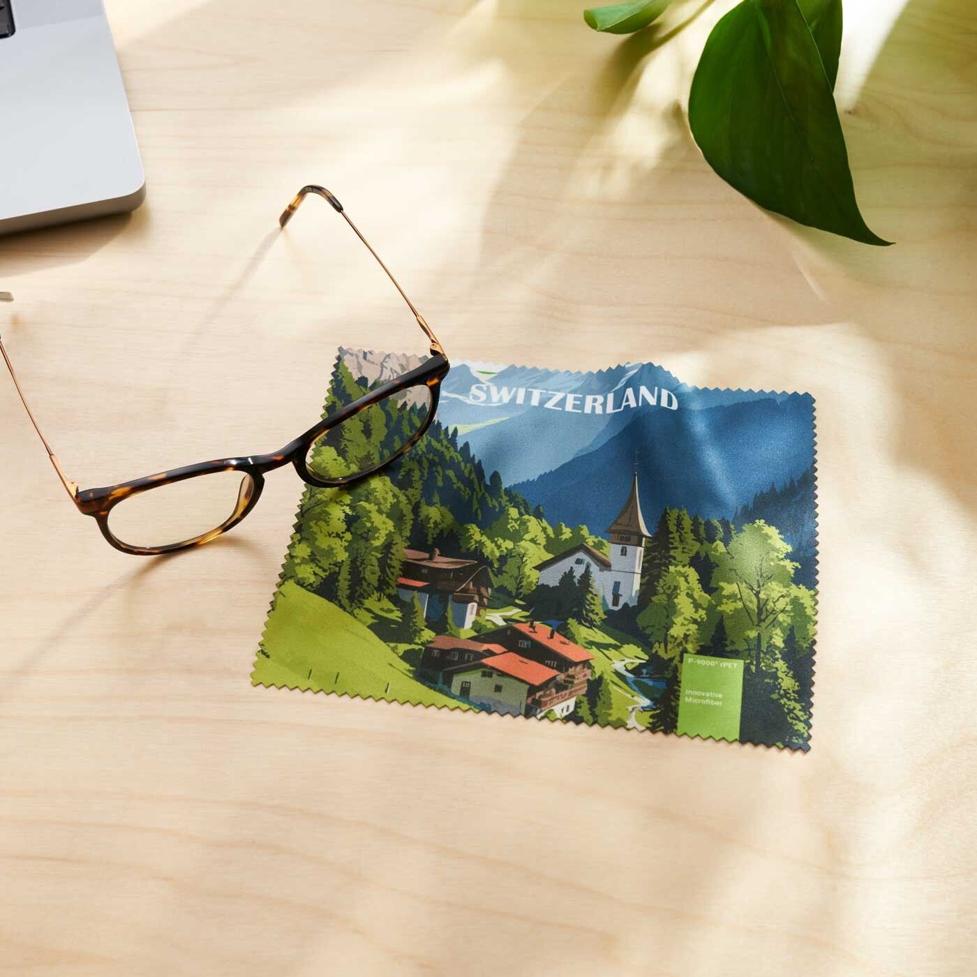 POLYCLEAN rPET Brillenputztuch 15x15 cm im Pergaminbeutel-426