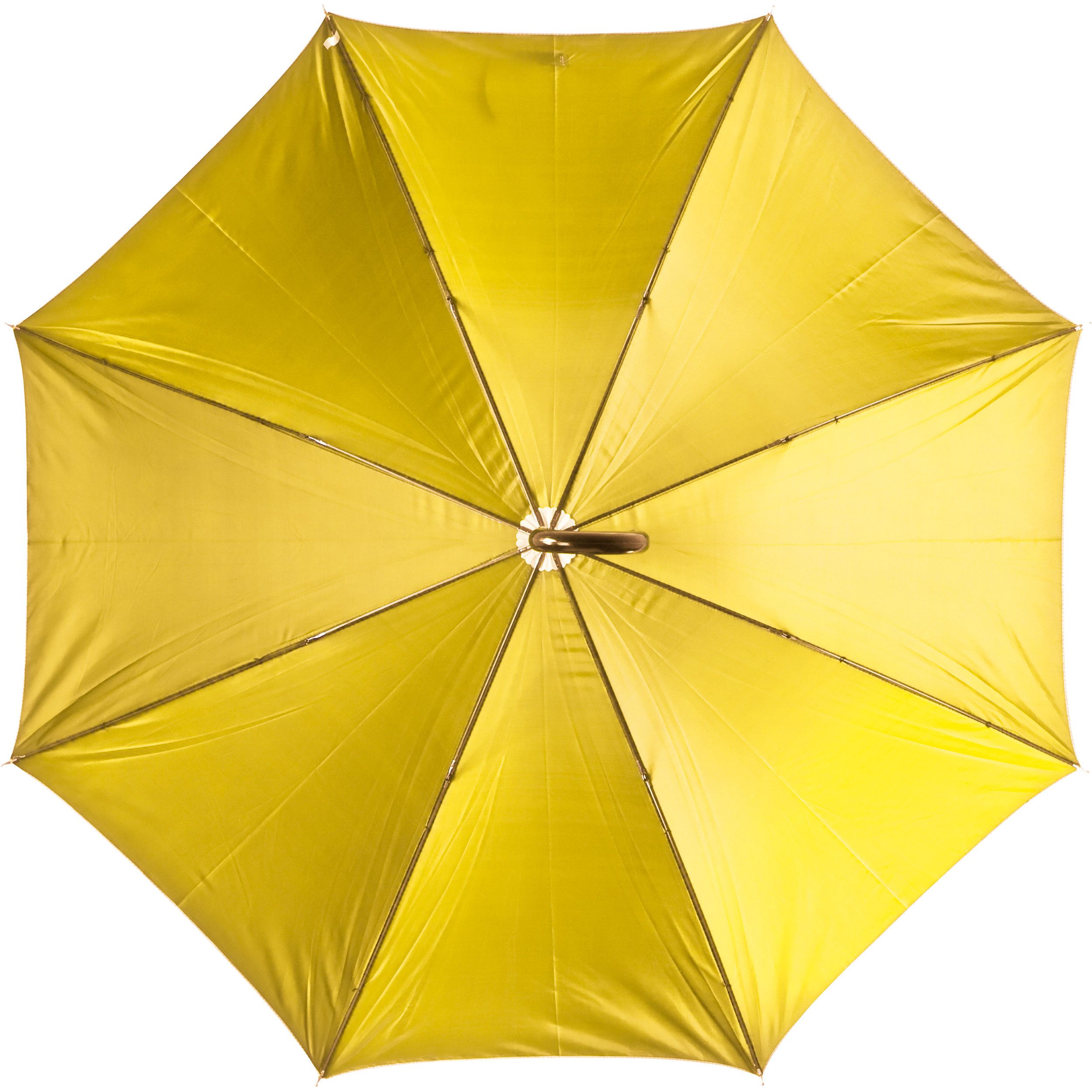 Luxuriöser Regenschirm mit doppelter Bespannung - gelb-525