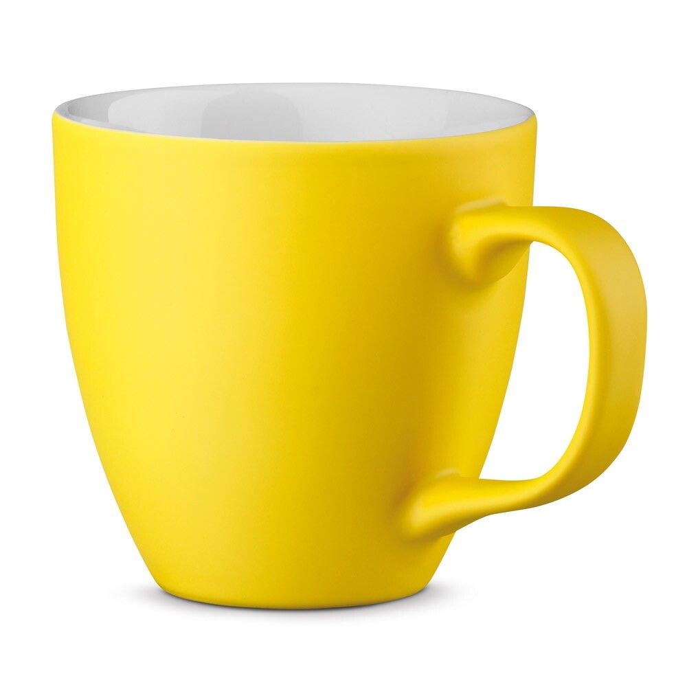 PANTHONY MAT Becher aus Hydroglasur-Porzellan 450 ml Fassungsvermögen - gelb-882