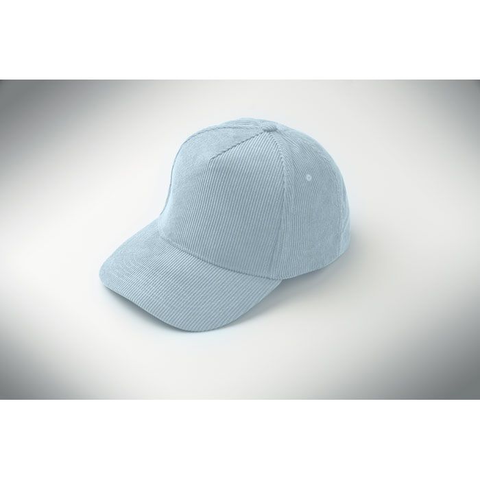 Baseball Kappe 5 Panels Cord WALE - babyblau-10