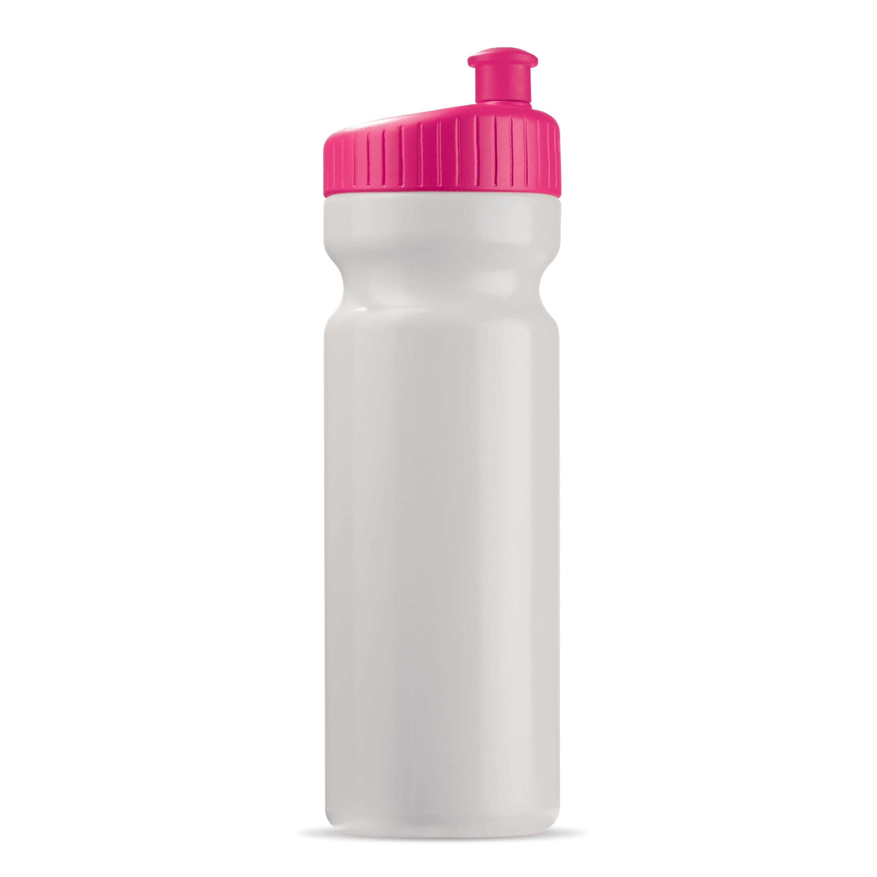Sportflasche Design 750ml - weiss  -  rosa-847