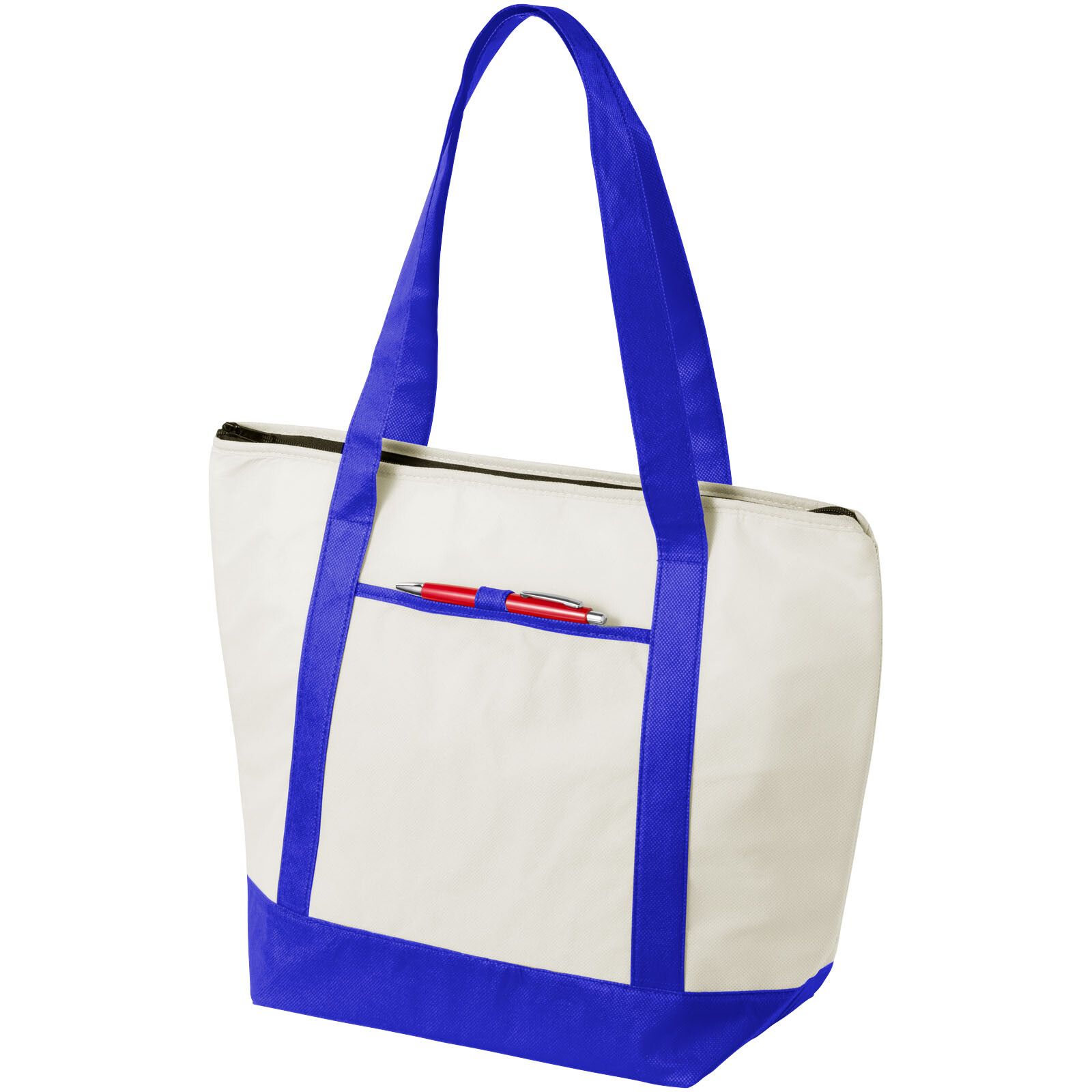 Lighthouse Non Woven Kühltasche 21L - natural -  royalblau-821
