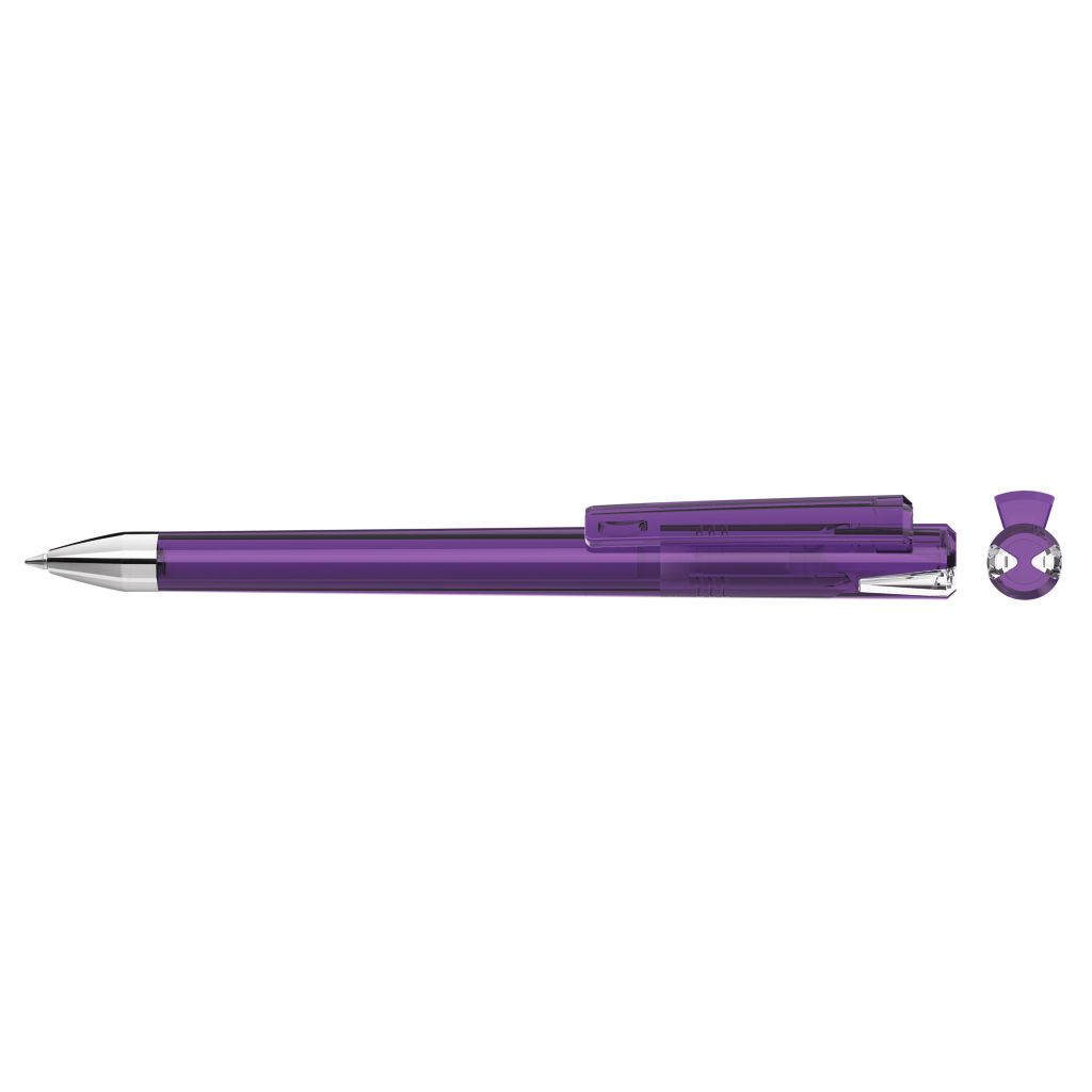 Crys Transparent Si Drehkugelschreiber - violett-471