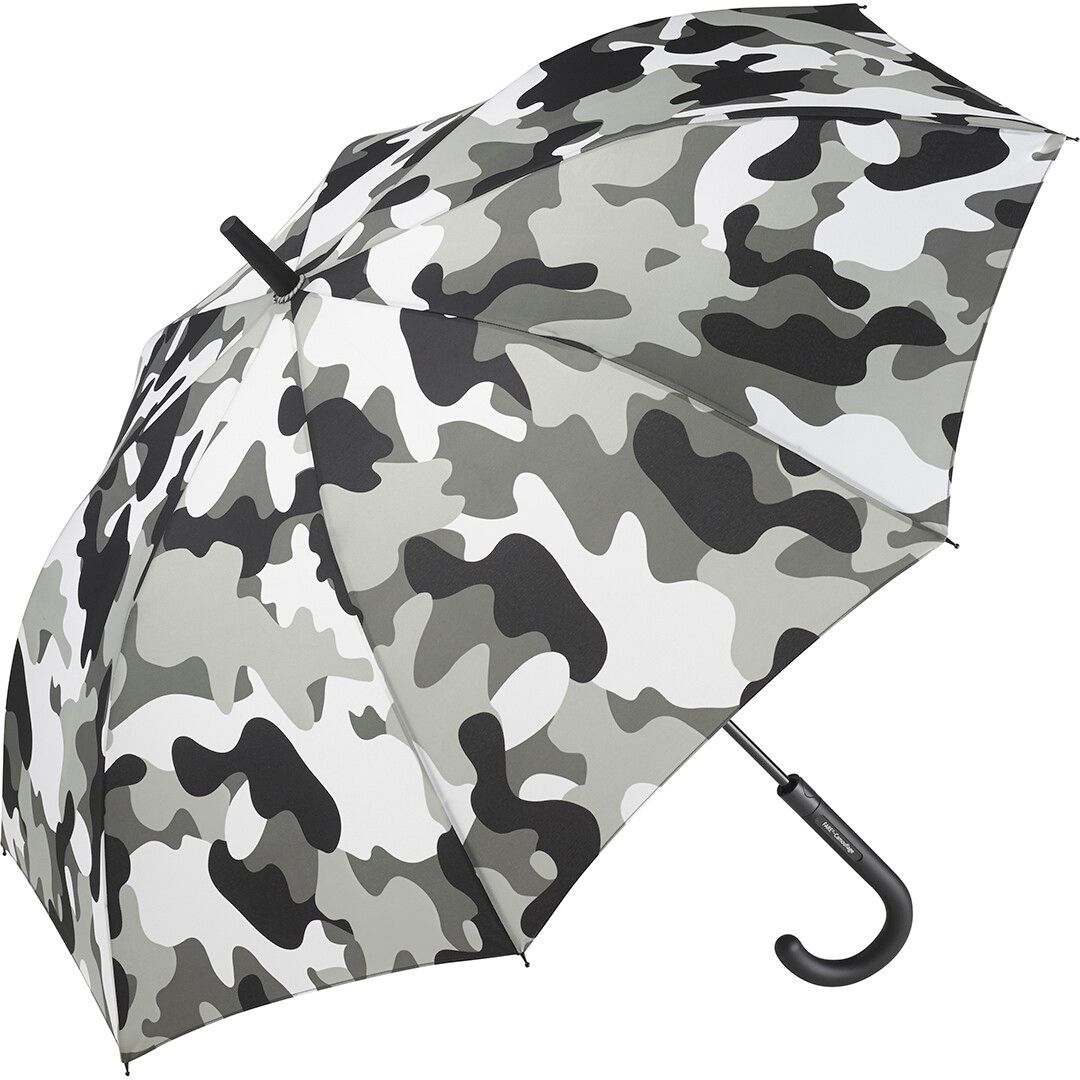 AC-Stockschirm FARE® Camouflage Ø105 cm - grau - kombi-555