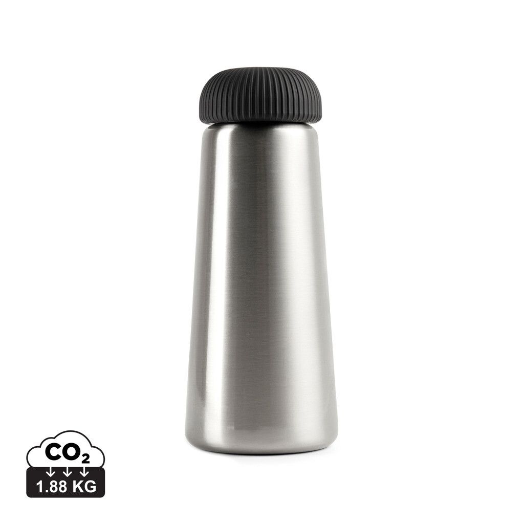 VINGA Erie 450ml Vakuumflasche aus RCS recyceltem Stahl - silber-904