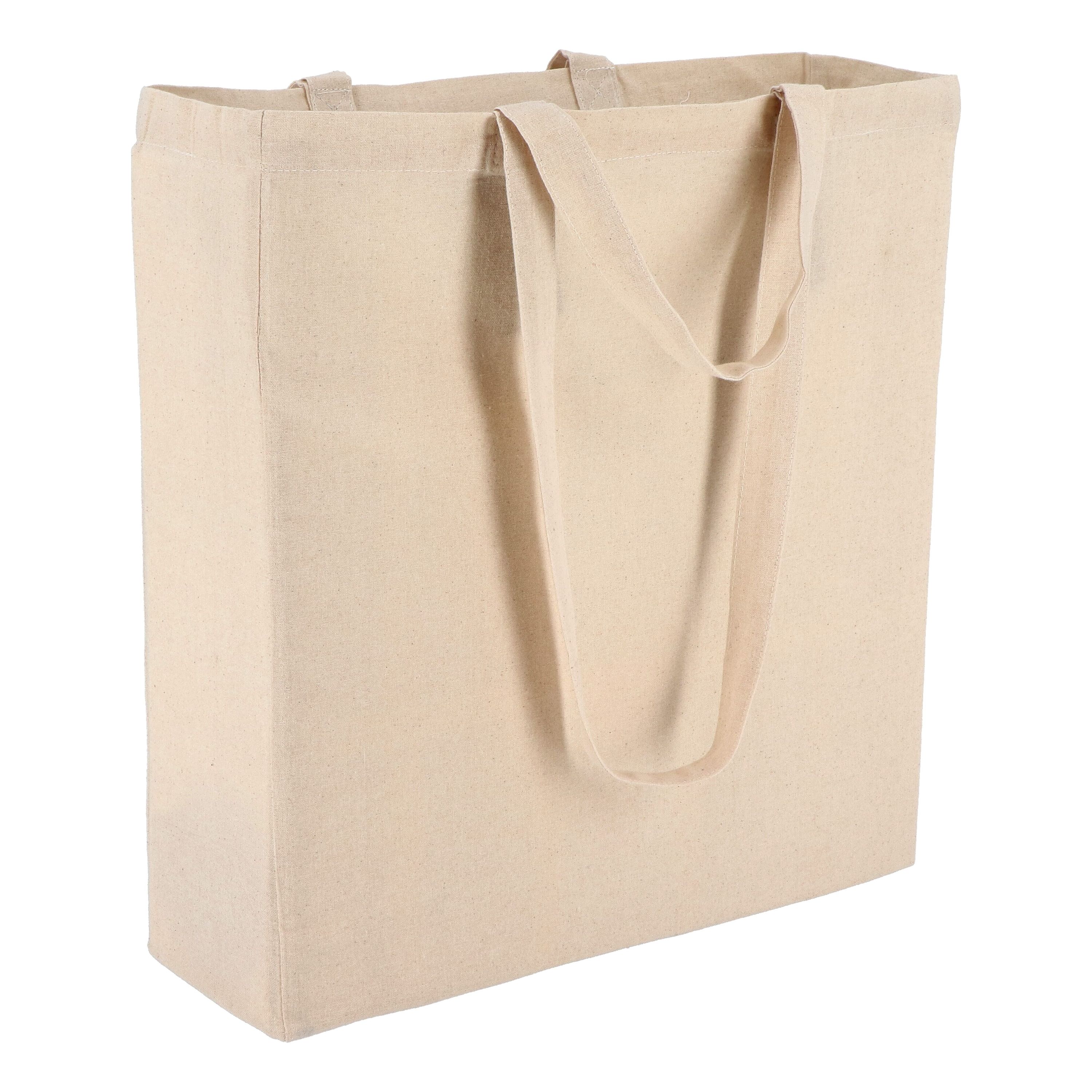 Tragetasche aus Baumwolle OEKO-TEX® 38 x 10 x 42cm 140g/m² - natur-514