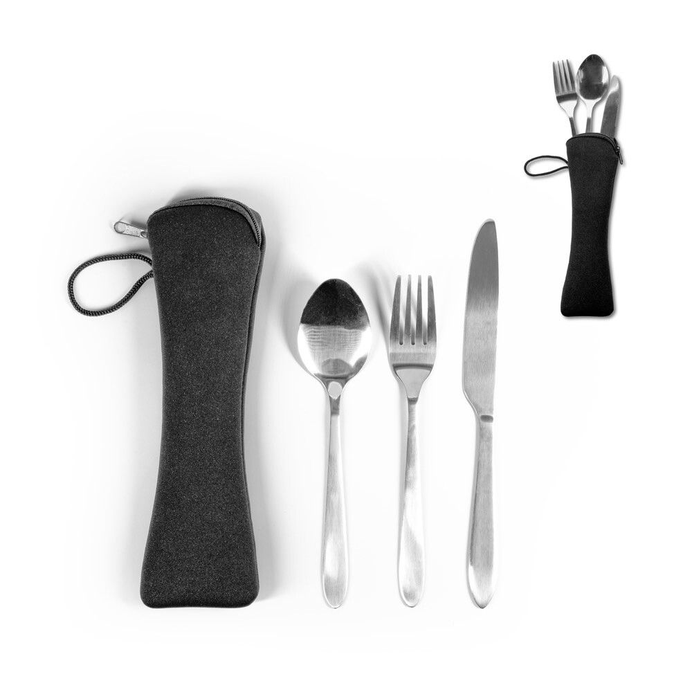 WILEY Besteckset aus Edelstahl, 3-teilig - satinsilber-742