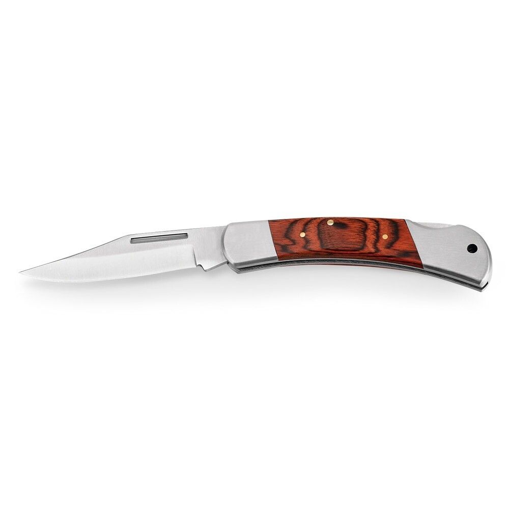 FALCON II Taschenmesser aus Edelstahl und Holz - natur - dunkel-690