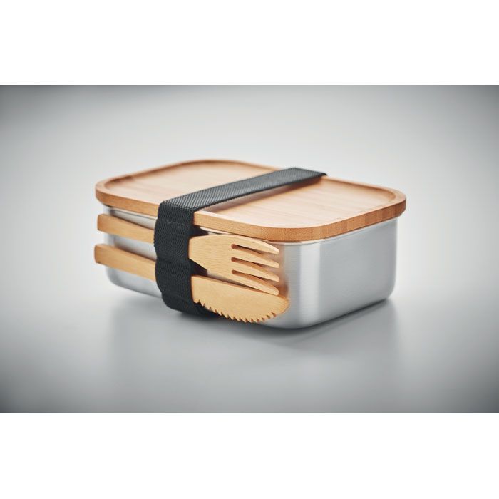 Lunchbox Edelstahl 600ml SAVANNA - holz-430