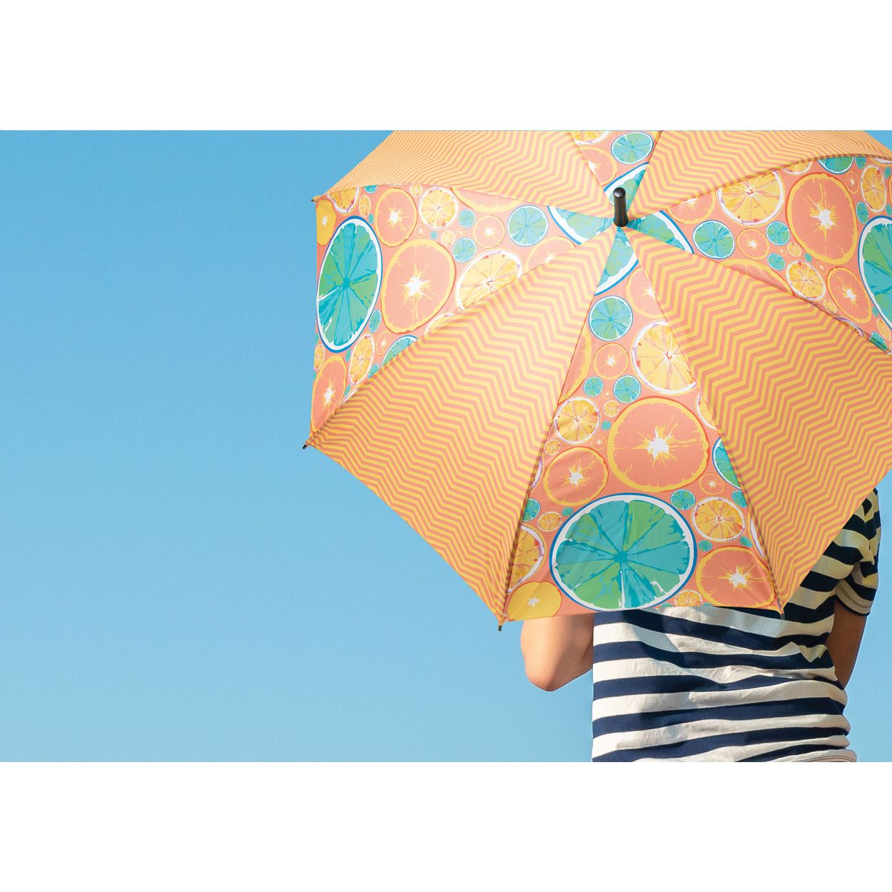 individueller Regenschirm CreaRain Eight - weiß-3