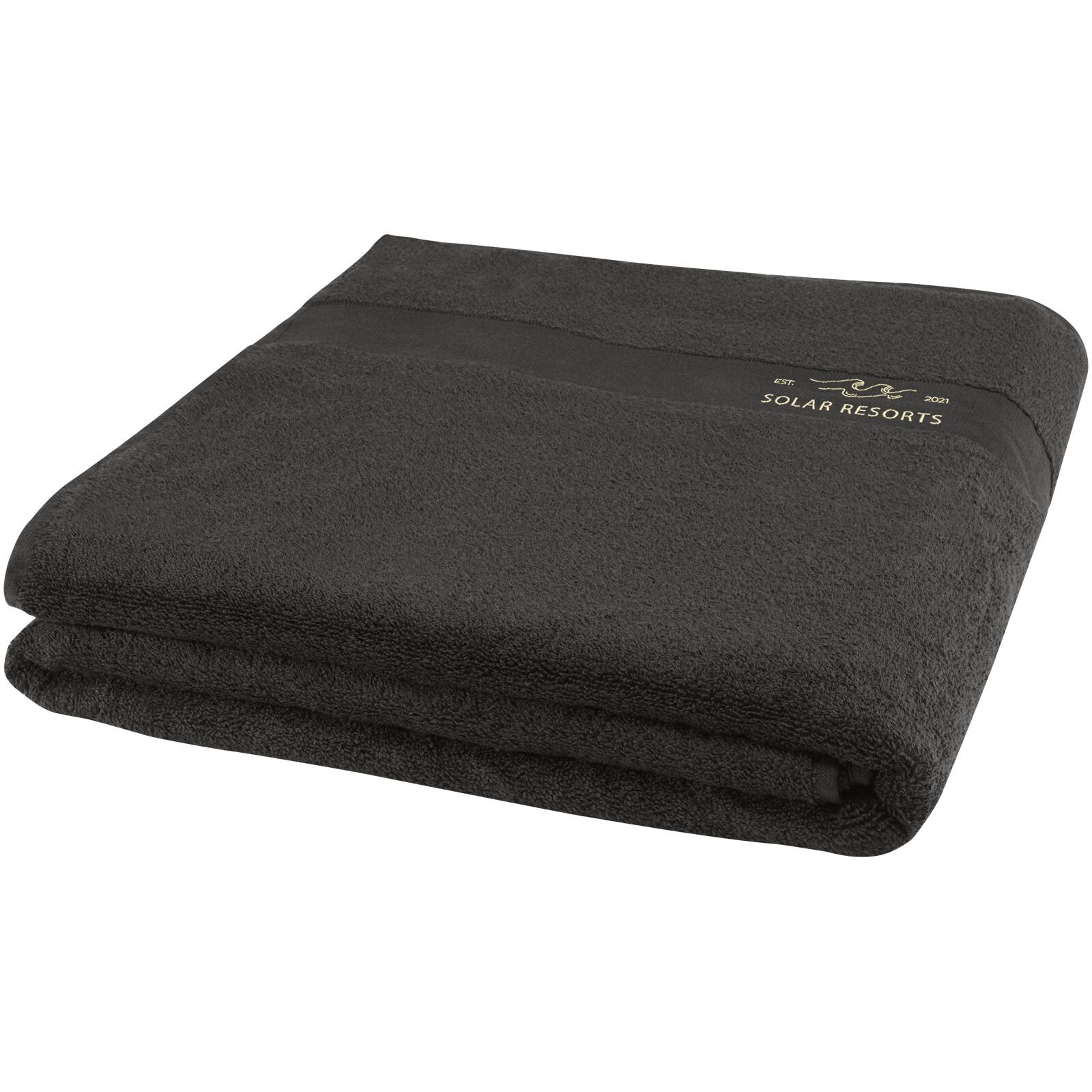 Evelyn 450 g/m² Baumwollhandtuch 100 x 180 cm - anthrazit-947