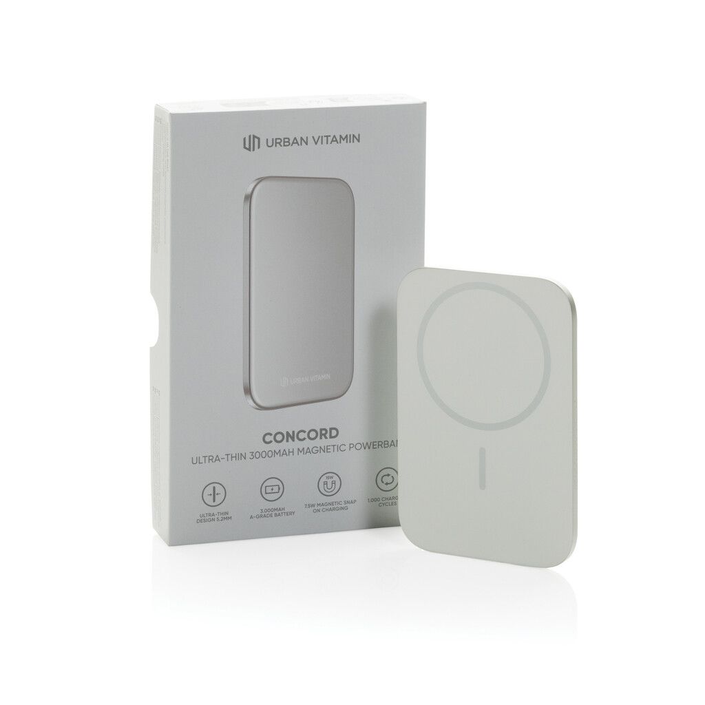 Urban Vitamin Concord ultradünne RCS Powerbank mit 3000mAh - silber-625