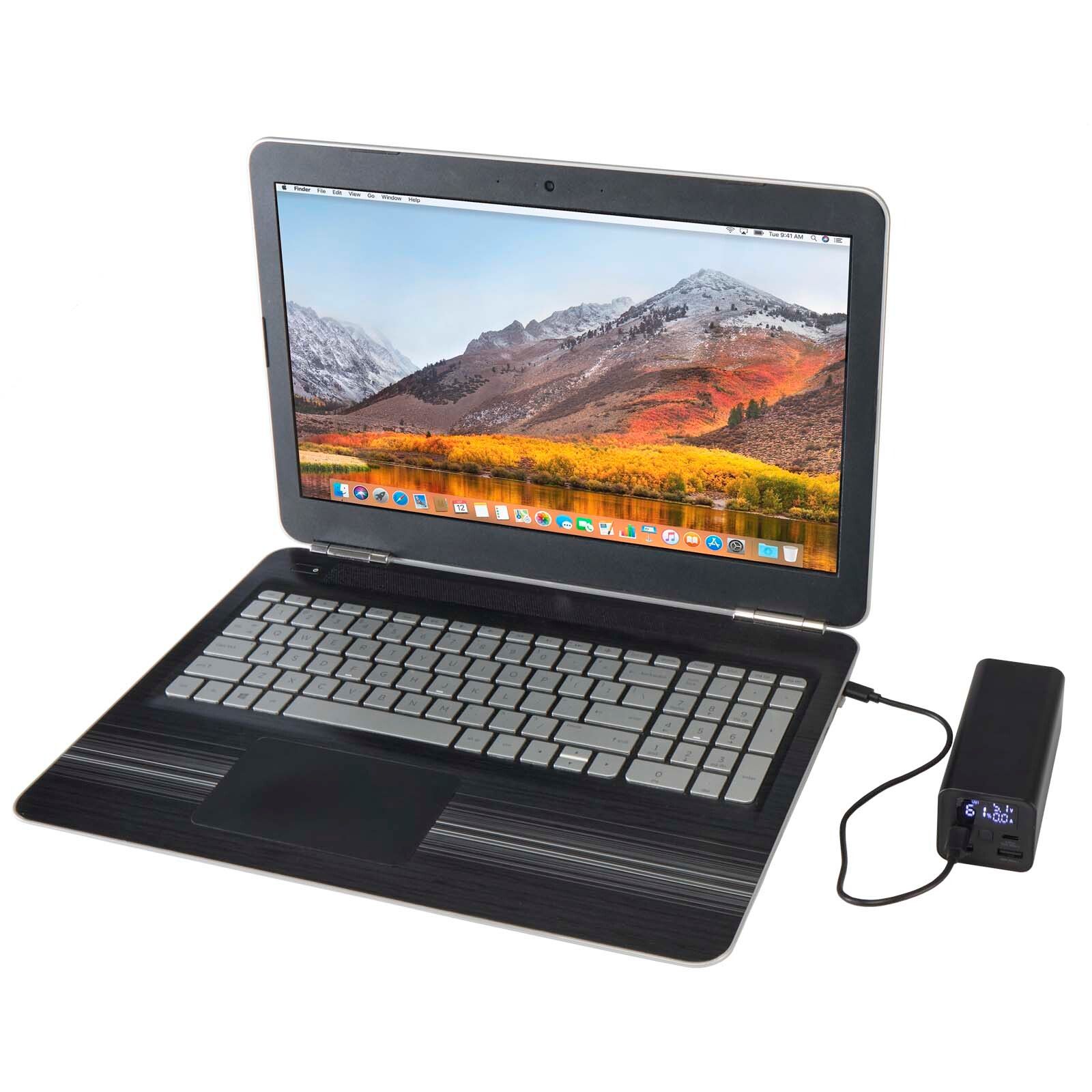 Acamar 70 W 20.000 mAh Laptop Powerbank aus recyceltem Aluminium - schwarz-797